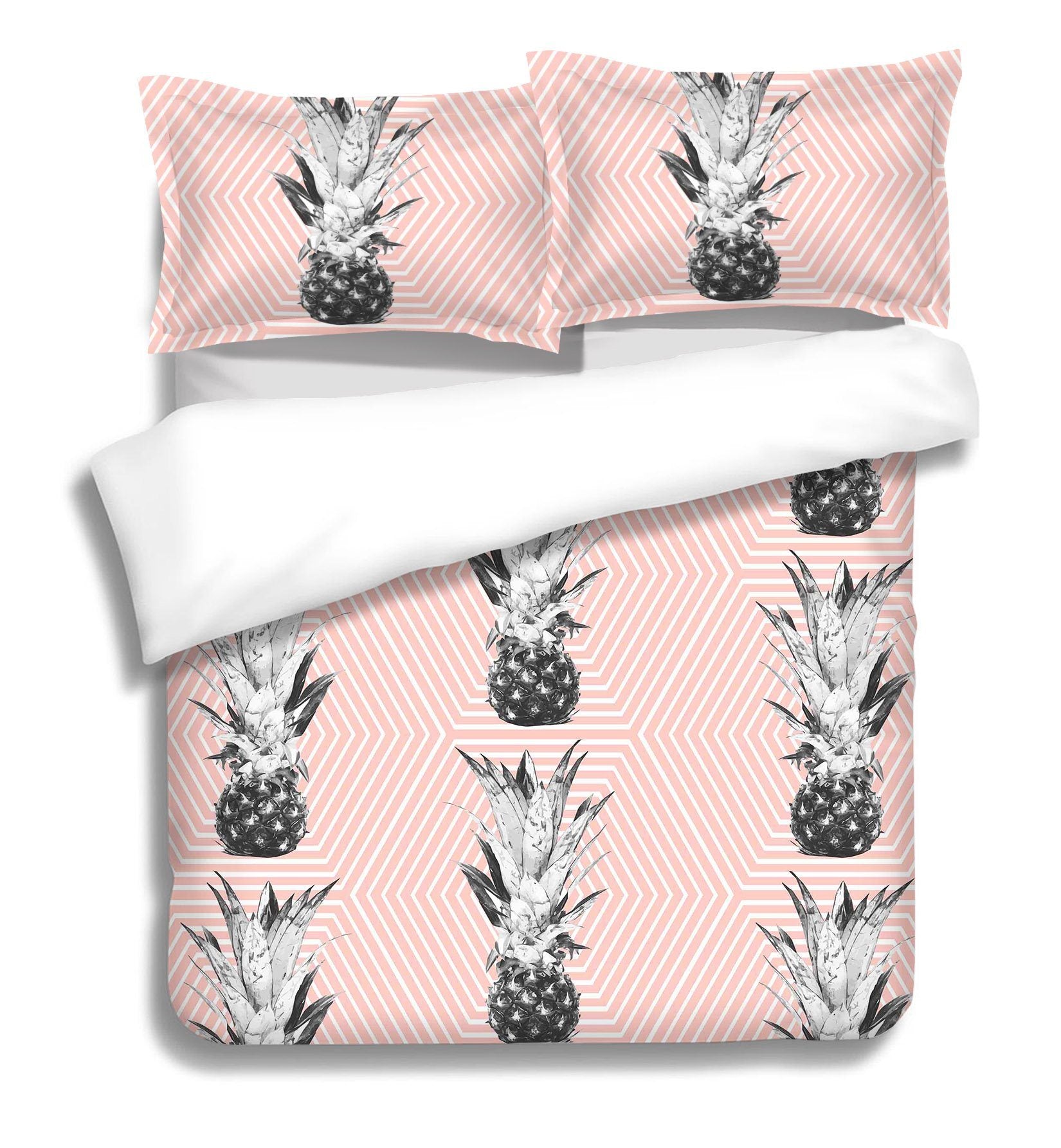 3D Pineapple Flower 046 Bed Pillowcases Quilt Wallpaper AJ Wallpaper