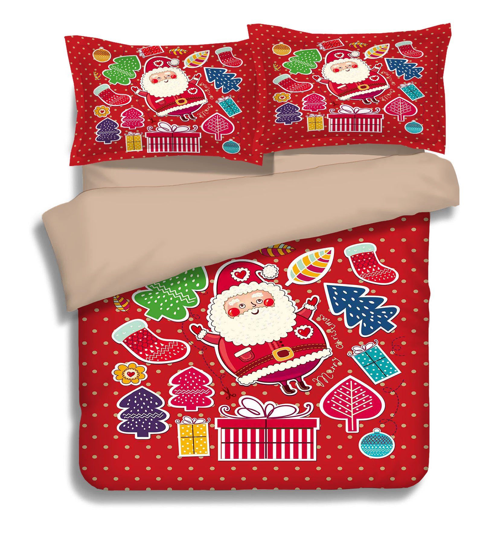 3D Merry Christmas 061 Bed Pillowcases Quilt Wallpaper AJ Wallpaper