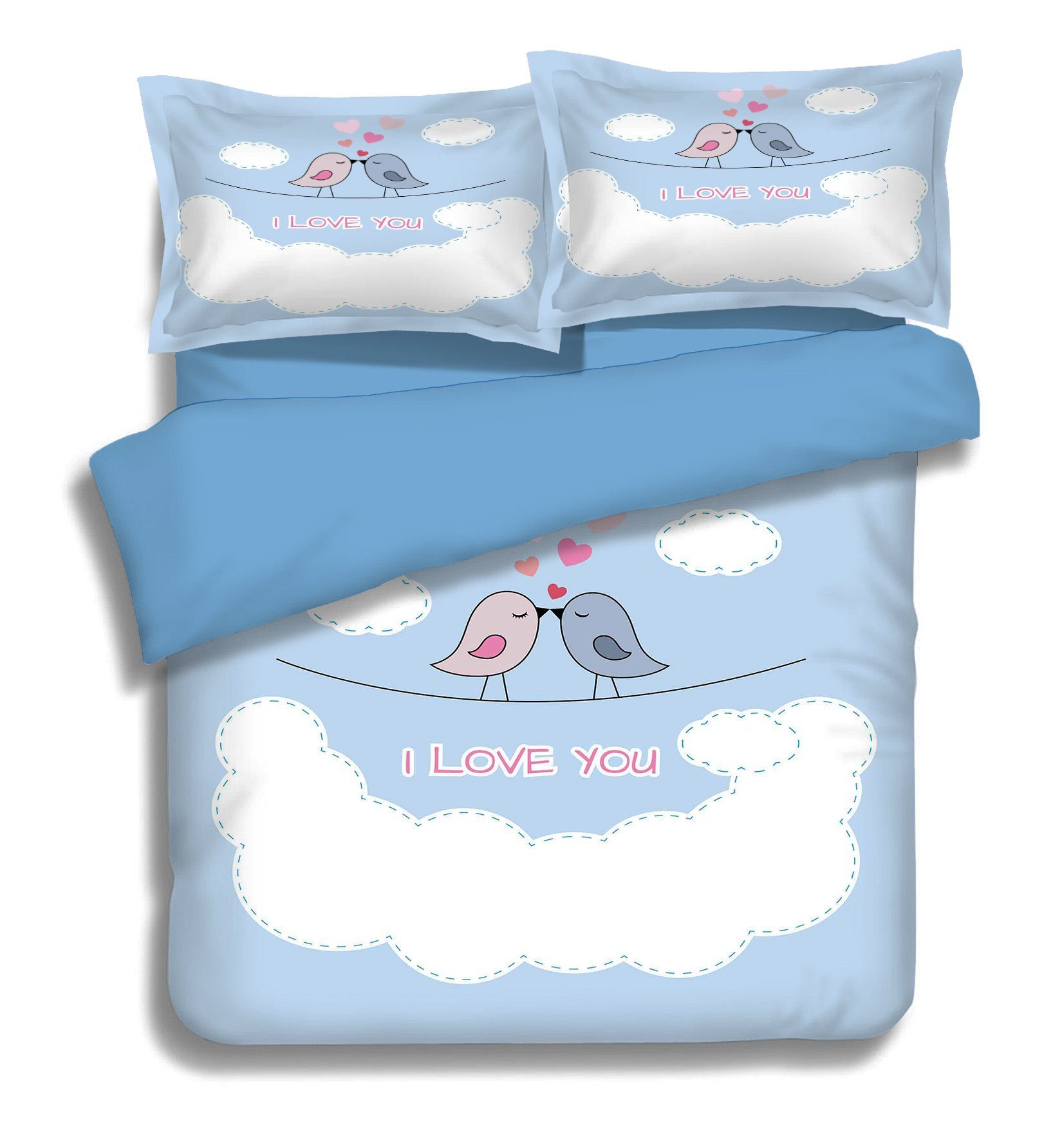 3D Sweet Kiss 025 Bed Pillowcases Quilt Wallpaper AJ Wallpaper