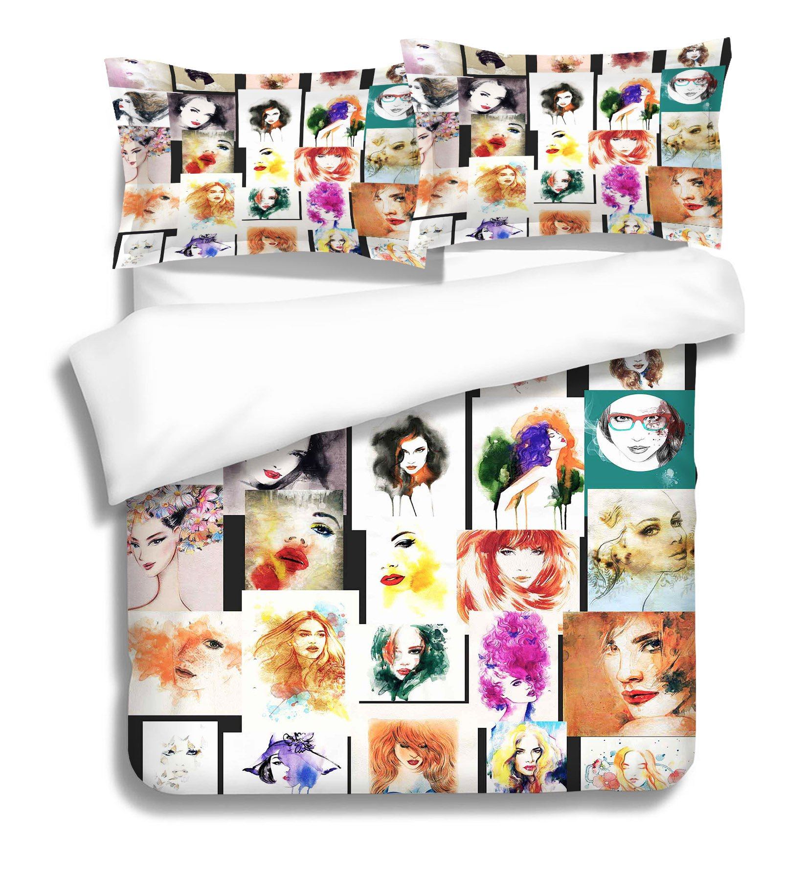 3D Graffiti Fashion Women 278 Bed Pillowcases Quilt Wallpaper AJ Wallpaper