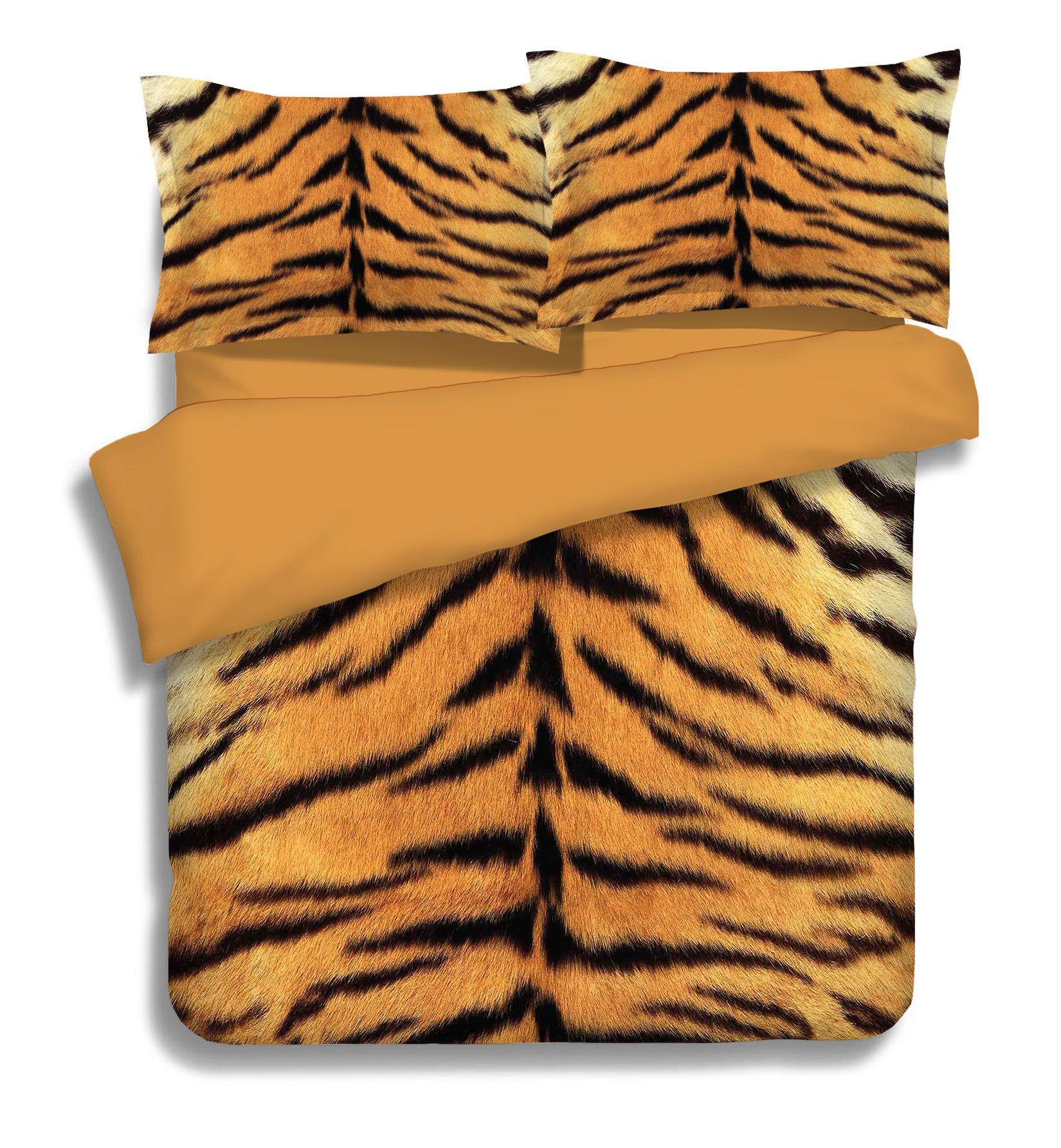 3D Tiger Fur Pattern 260 Bed Pillowcases Quilt Wallpaper AJ Wallpaper