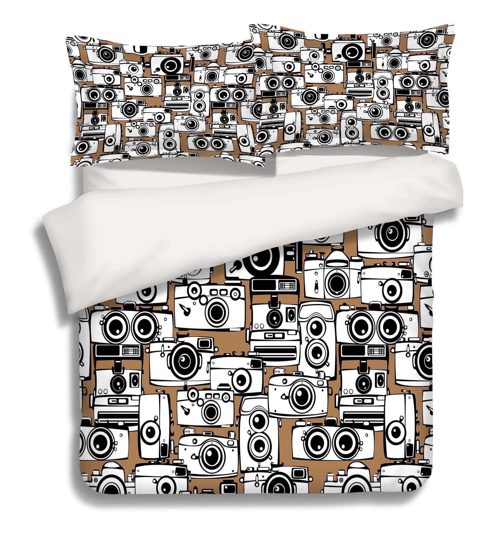 3D Camera Pattern 221 Bed Pillowcases Quilt Wallpaper AJ Wallpaper