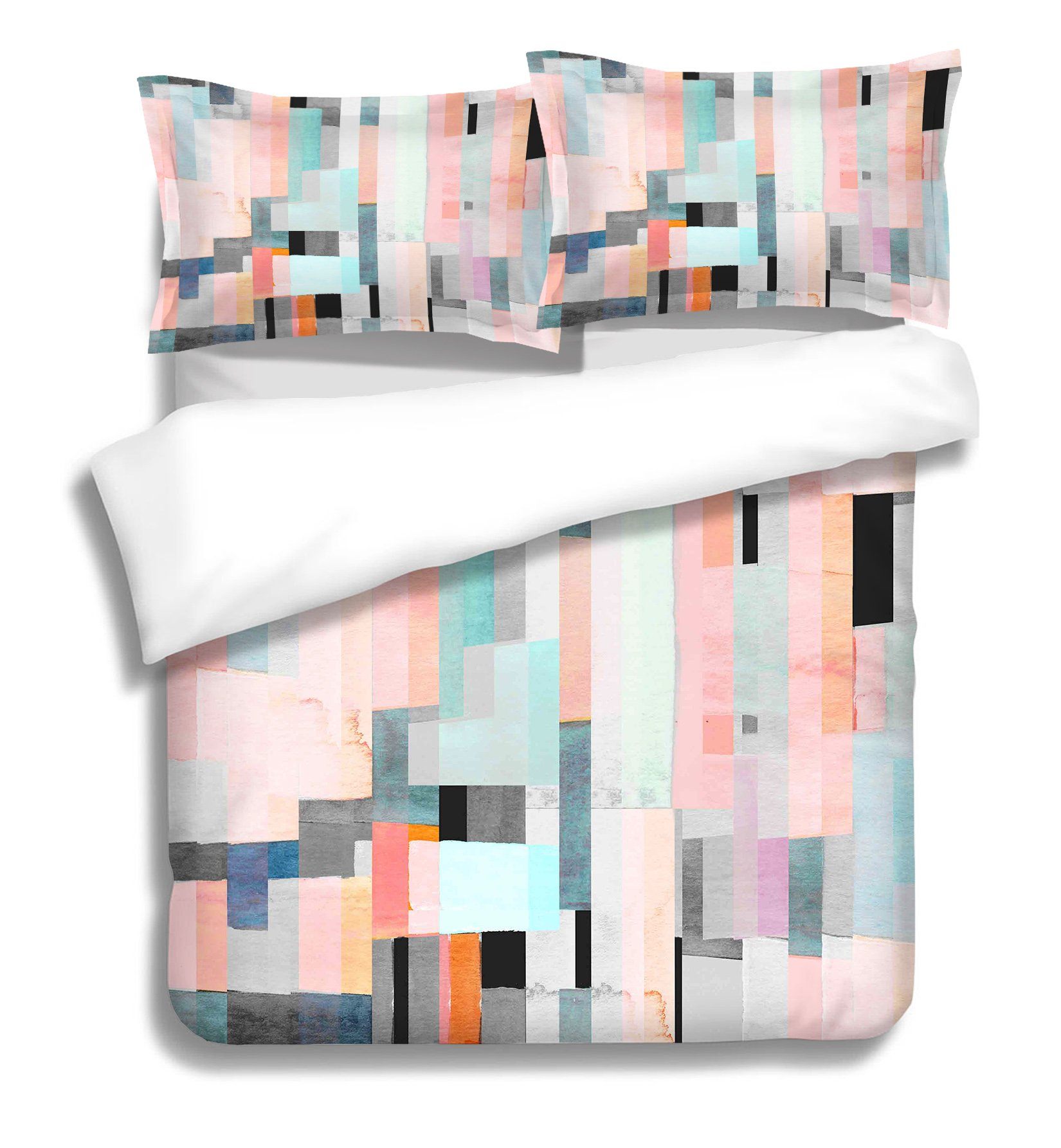 3D Color Bar 062 Bed Pillowcases Quilt Wallpaper AJ Wallpaper