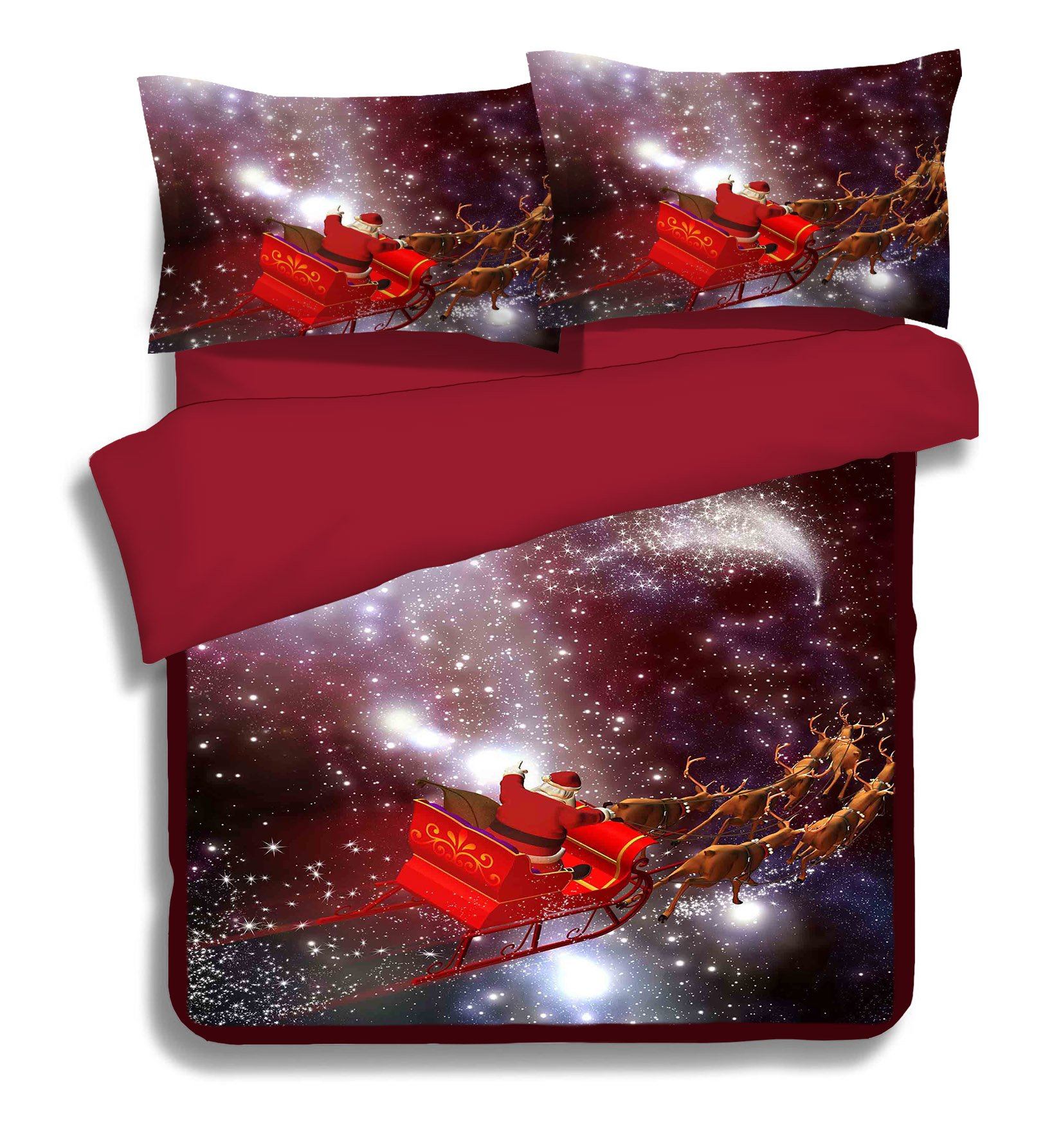 3D Santa Claus 162 Bed Pillowcases Quilt Wallpaper AJ Wallpaper