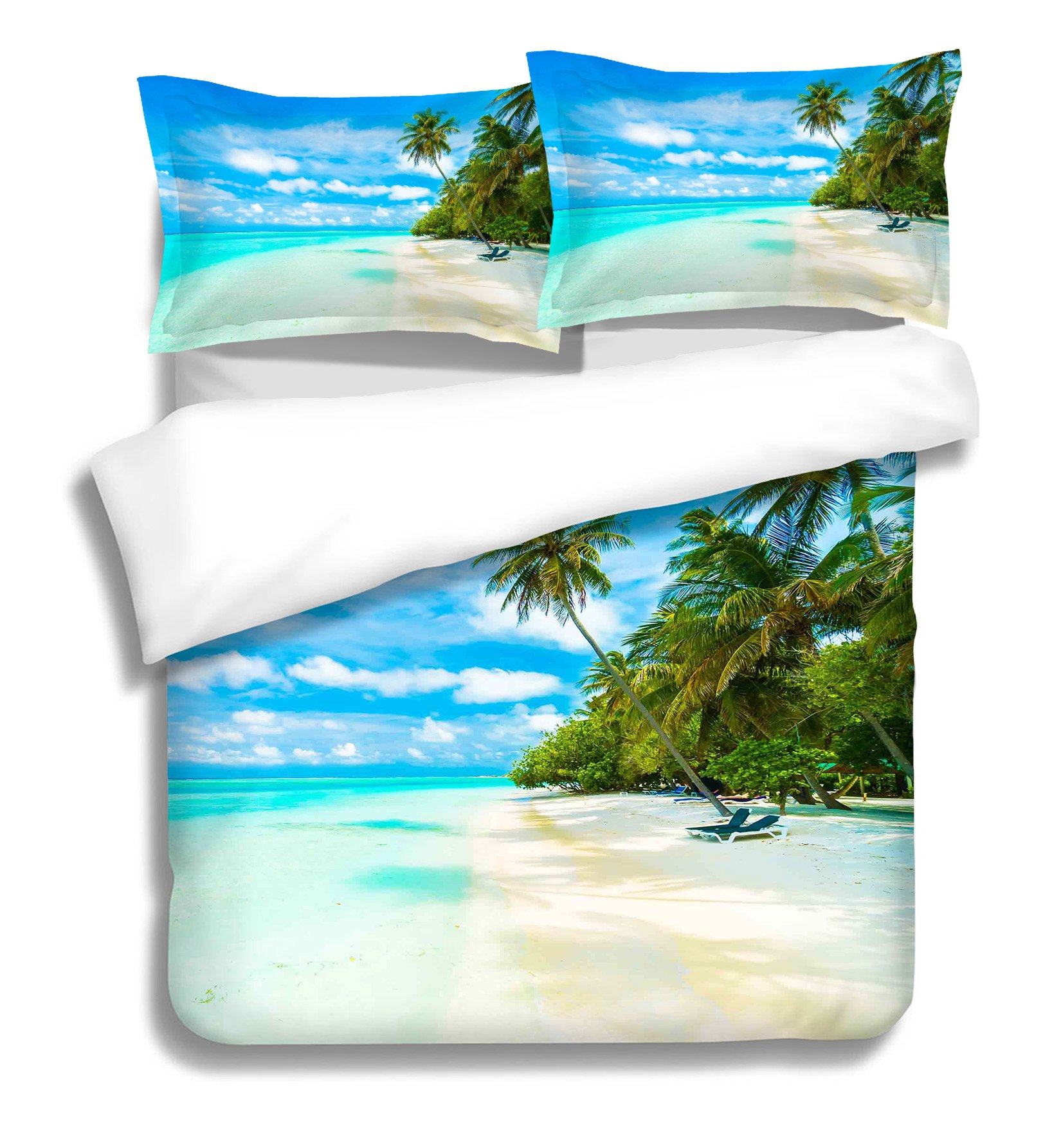 3D Coconut Forest 231 Bed Pillowcases Quilt Wallpaper AJ Wallpaper