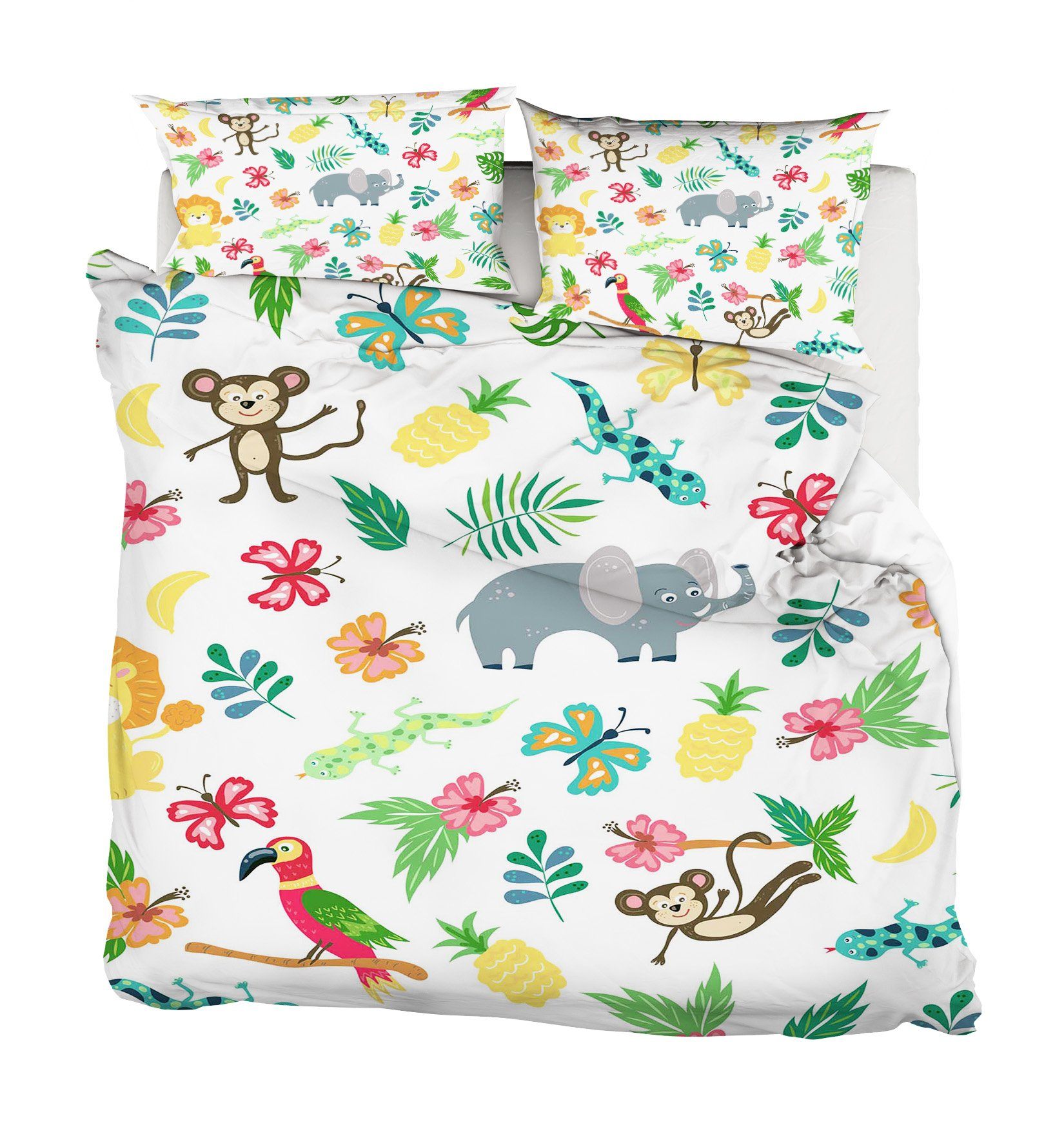 3D Flower Animal 065 Bed Pillowcases Quilt Wallpaper AJ Wallpaper