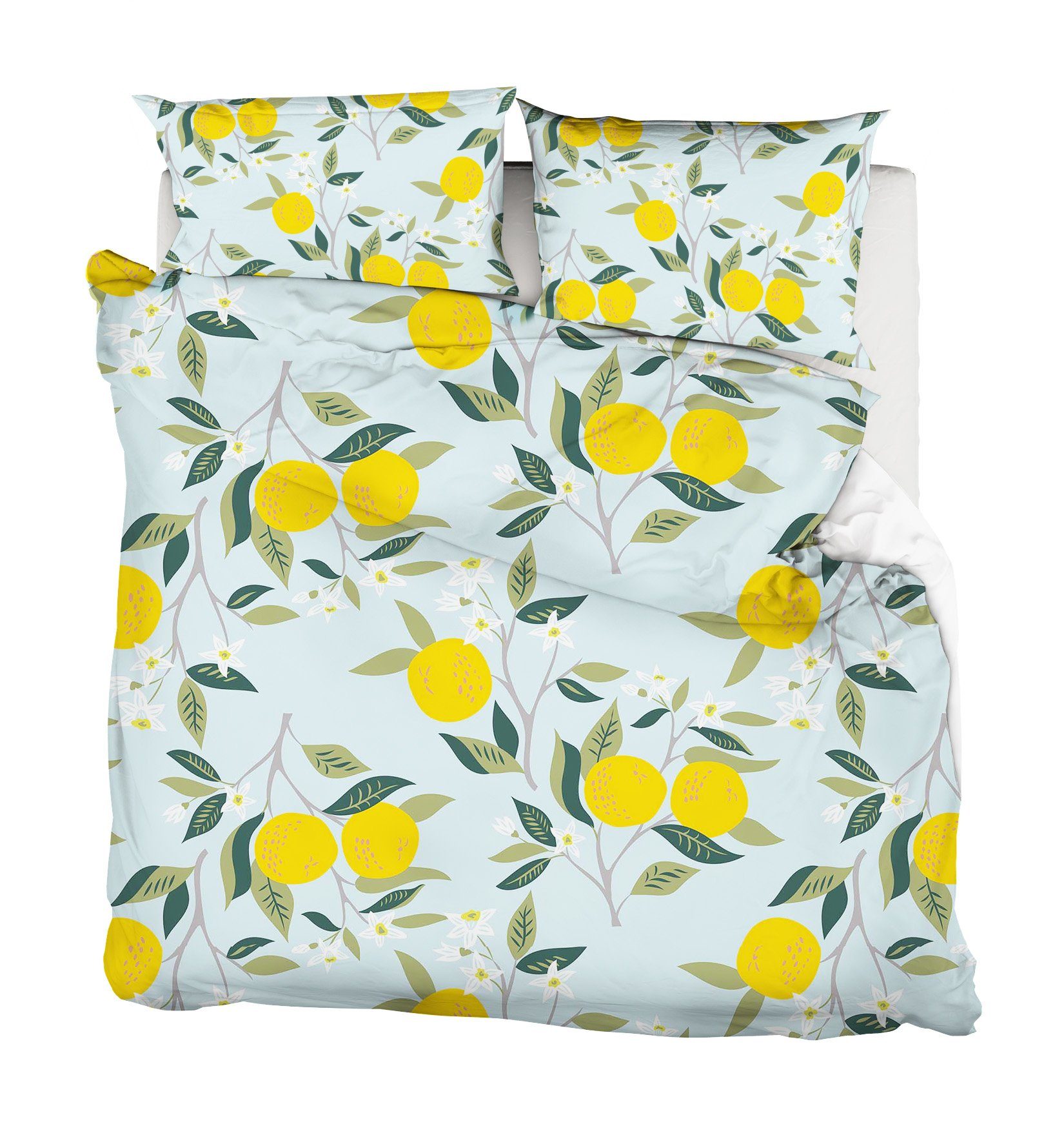 3D Fruit Leaves 081 Bed Pillowcases Quilt Wallpaper AJ Wallpaper