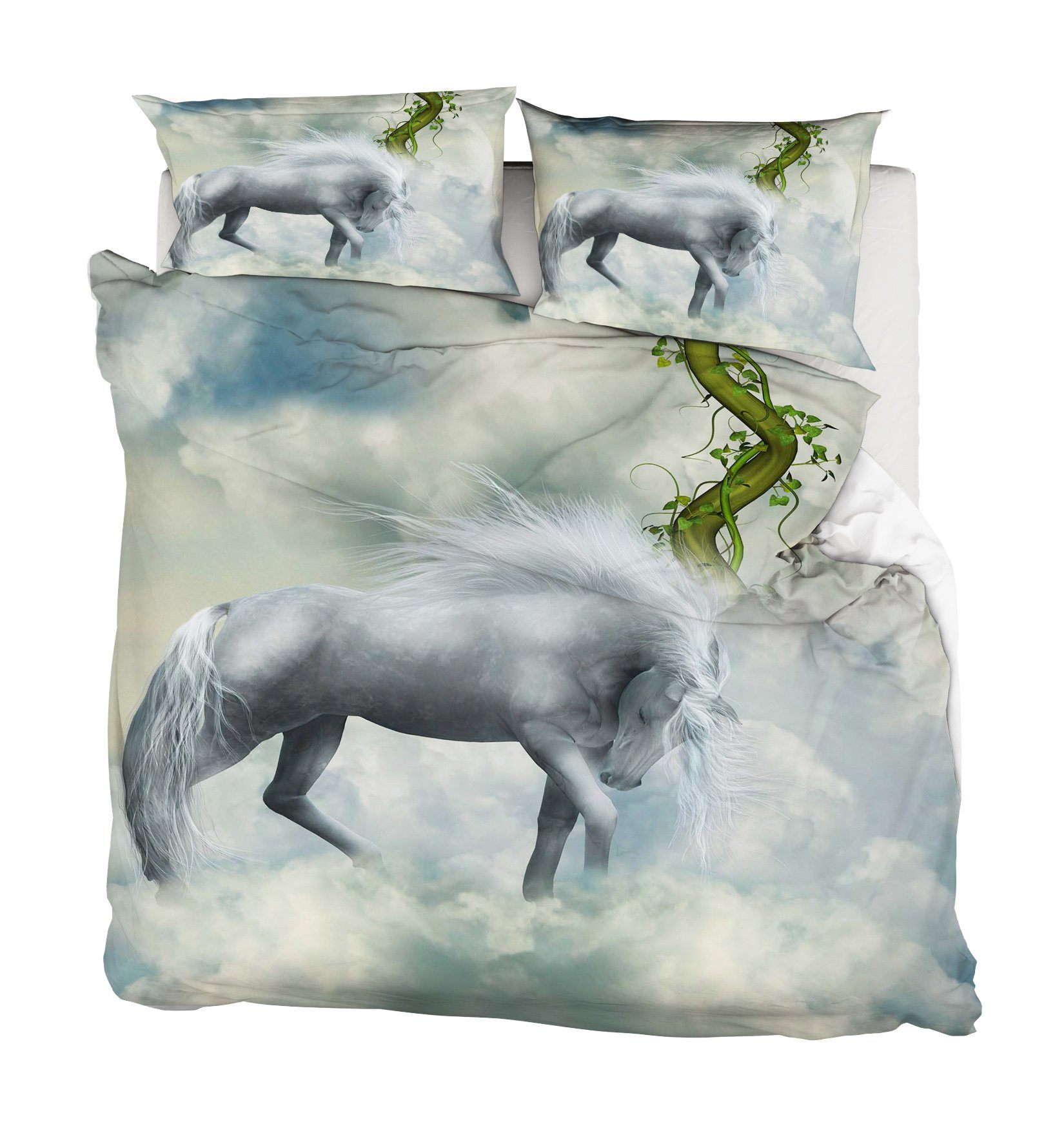 3D Moon Unicorn 155 Bed Pillowcases Quilt Wallpaper AJ Wallpaper