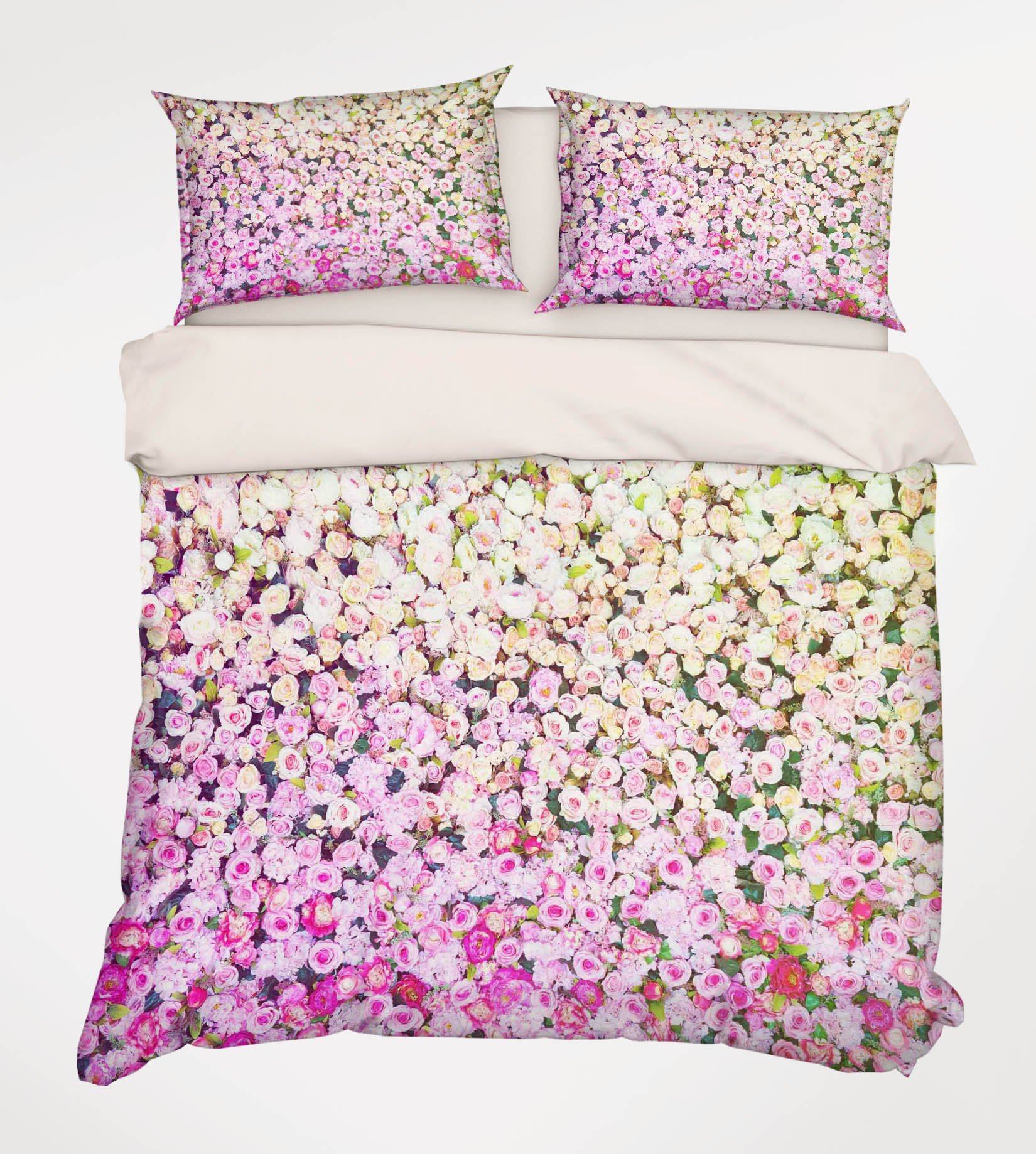 3D Dense Flowers 192 Bed Pillowcases Quilt Wallpaper AJ Wallpaper