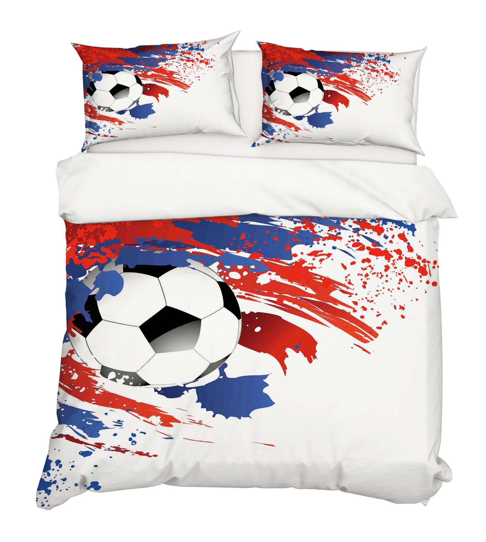 3D Football Red Ink 141 Bed Pillowcases Quilt Wallpaper AJ Wallpaper