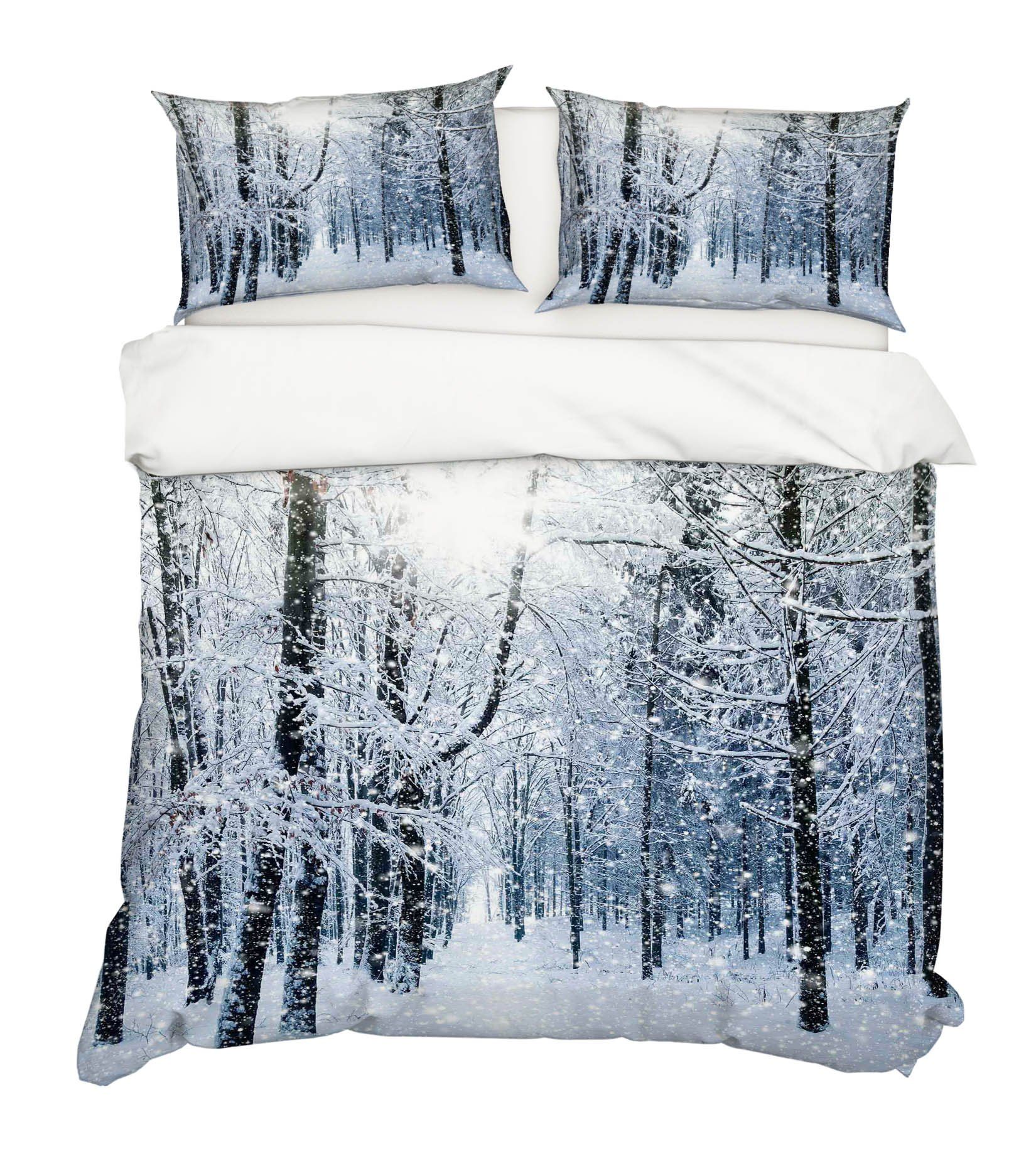 3D Sunshine Snow Tree 129 Bed Pillowcases Quilt Wallpaper AJ Wallpaper