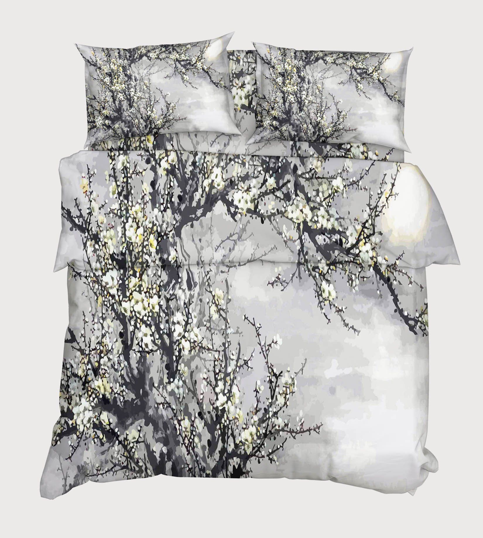 3D Plum Flowers 60 Bed Pillowcases Quilt Wallpaper AJ Wallpaper