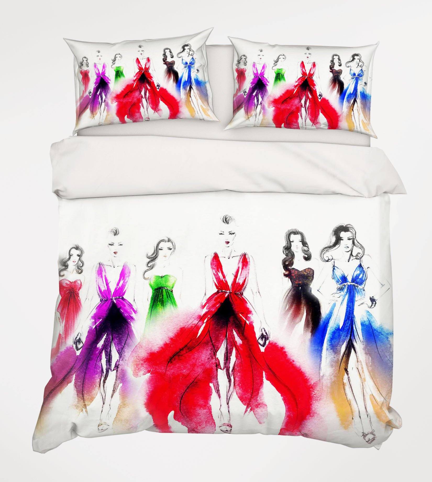 3D Modern Women 217 Bed Pillowcases Quilt Wallpaper AJ Wallpaper