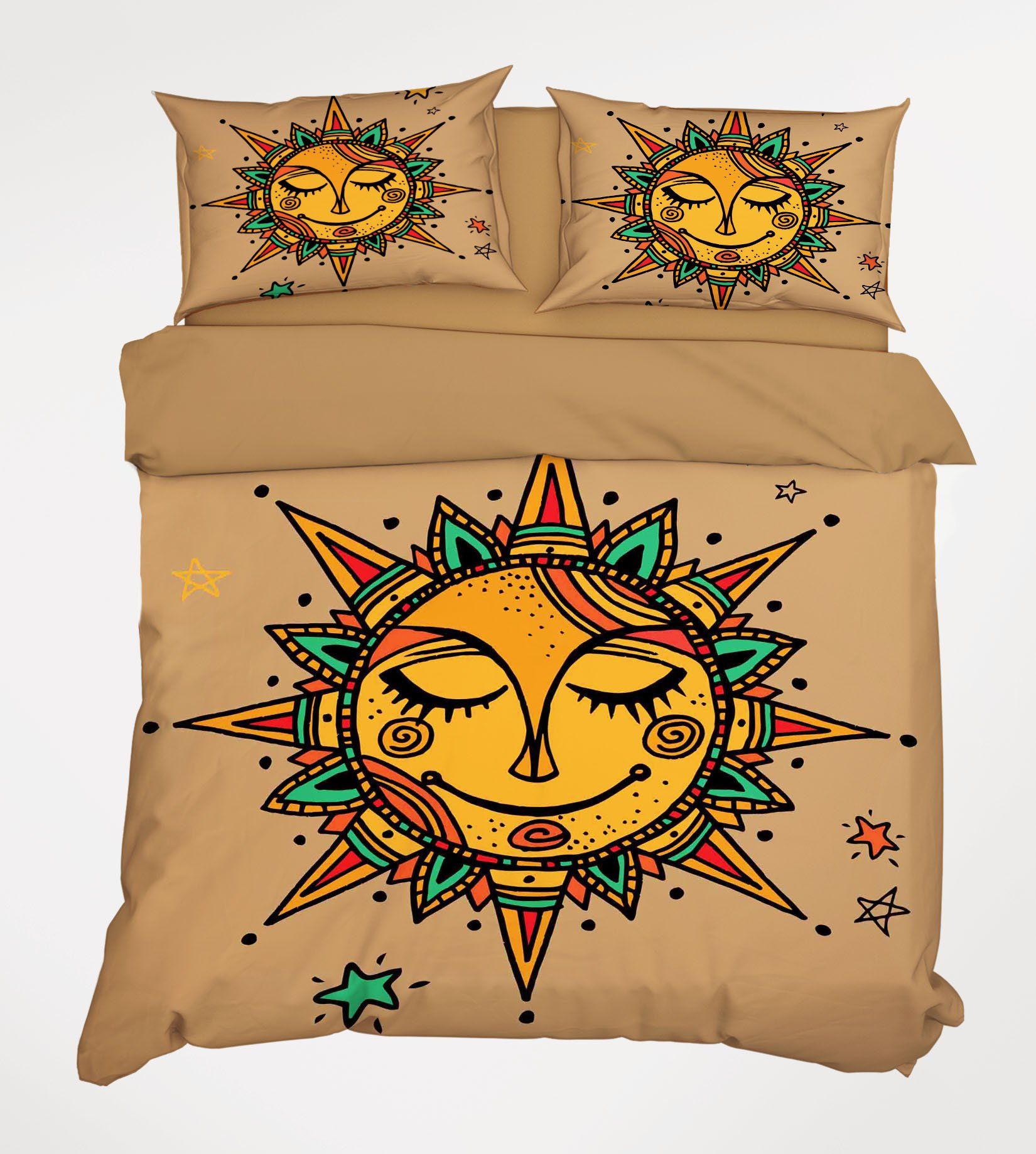 3D Lovely Sun Pattern 205 Bed Pillowcases Quilt Wallpaper AJ Wallpaper