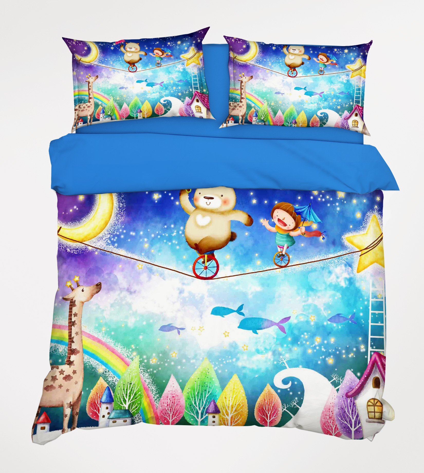 3D Acrobatics Dreamland 334 Bed Pillowcases Quilt Wallpaper AJ Wallpaper
