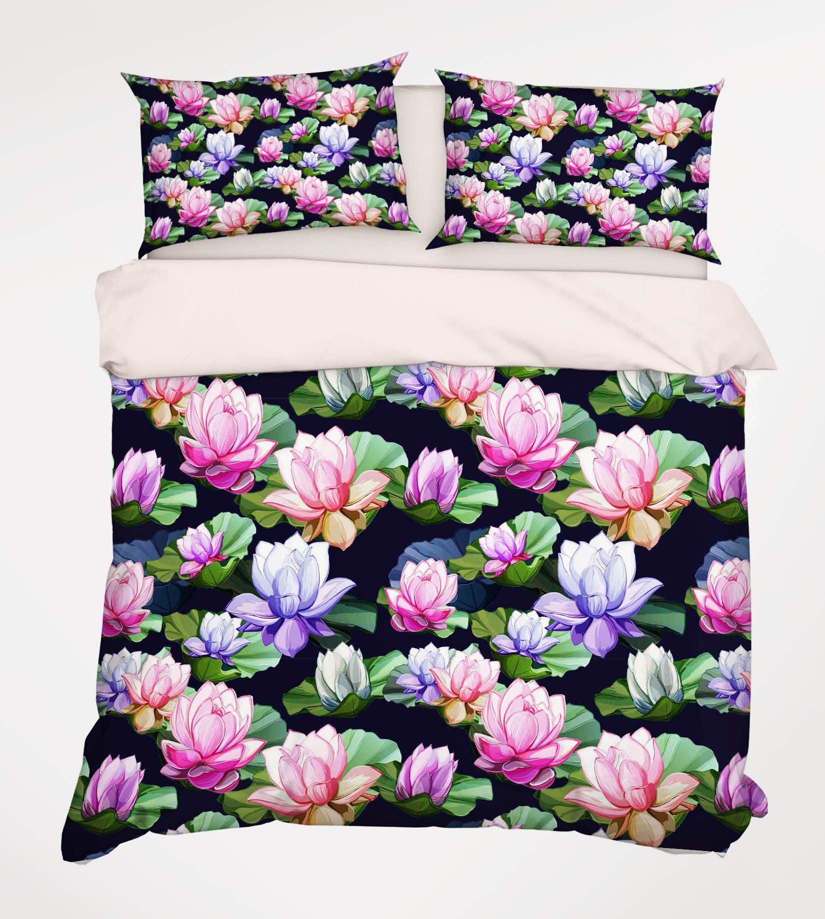 3D Colorful Flowers 178 Bed Pillowcases Quilt Wallpaper AJ Wallpaper