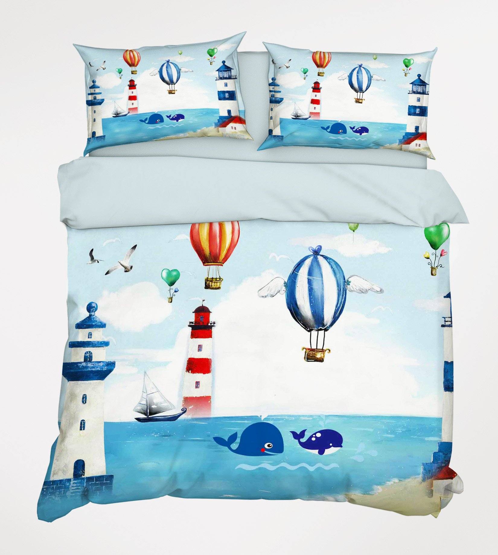 3D Sea Lighthouses 158 Bed Pillowcases Quilt Wallpaper AJ Wallpaper