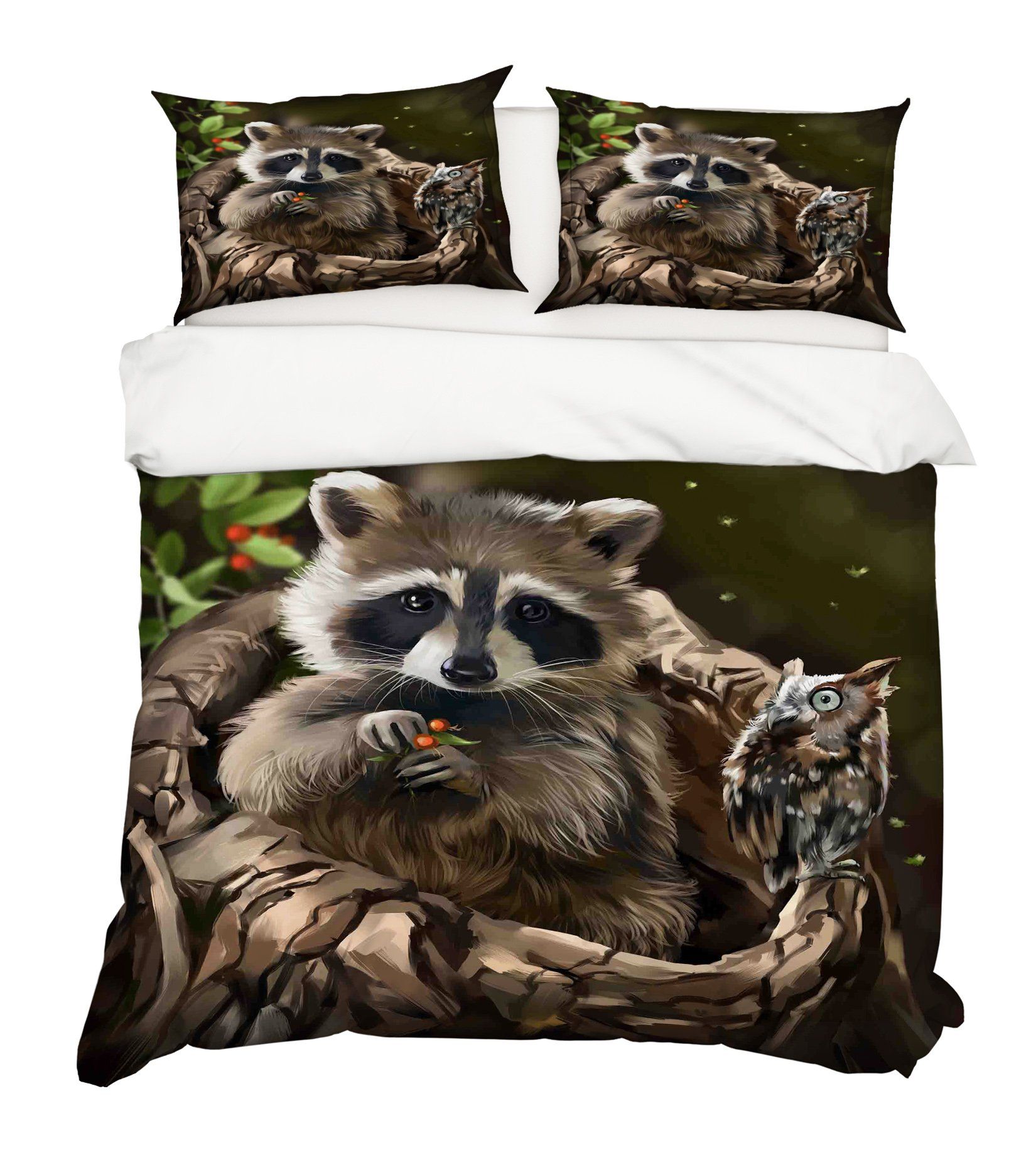 3D Cute Animal 123 Bed Pillowcases Quilt Wallpaper AJ Wallpaper