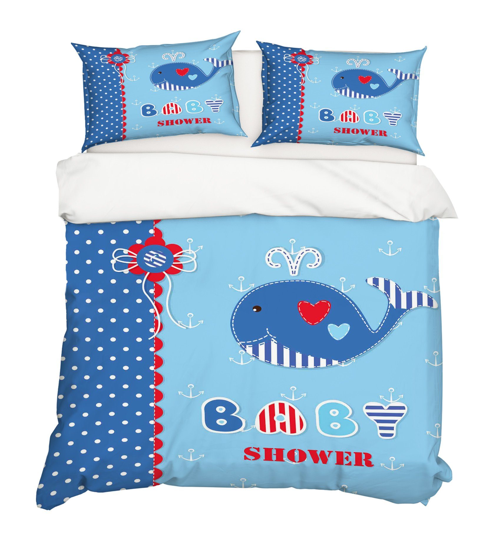 3D Cartoon Whale 119 Bed Pillowcases Quilt Wallpaper AJ Wallpaper