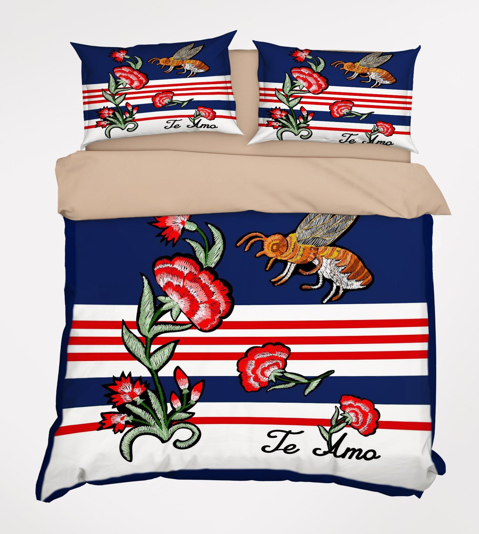 3D Bee Collecting Honey 039 Bed Pillowcases Quilt Wallpaper AJ Wallpaper
