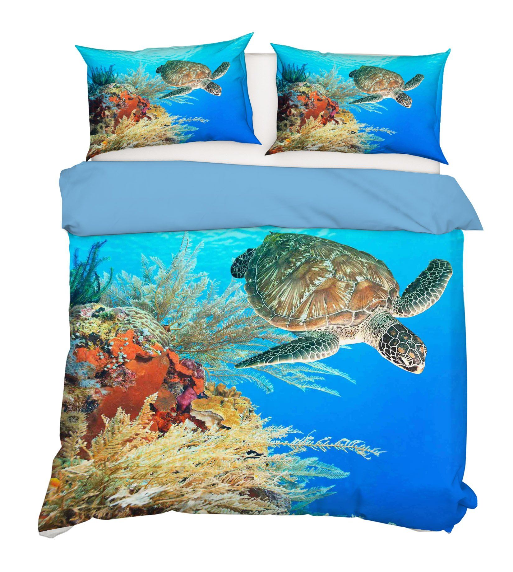 3D Marine Turtle 224 Bed Pillowcases Quilt Wallpaper AJ Wallpaper
