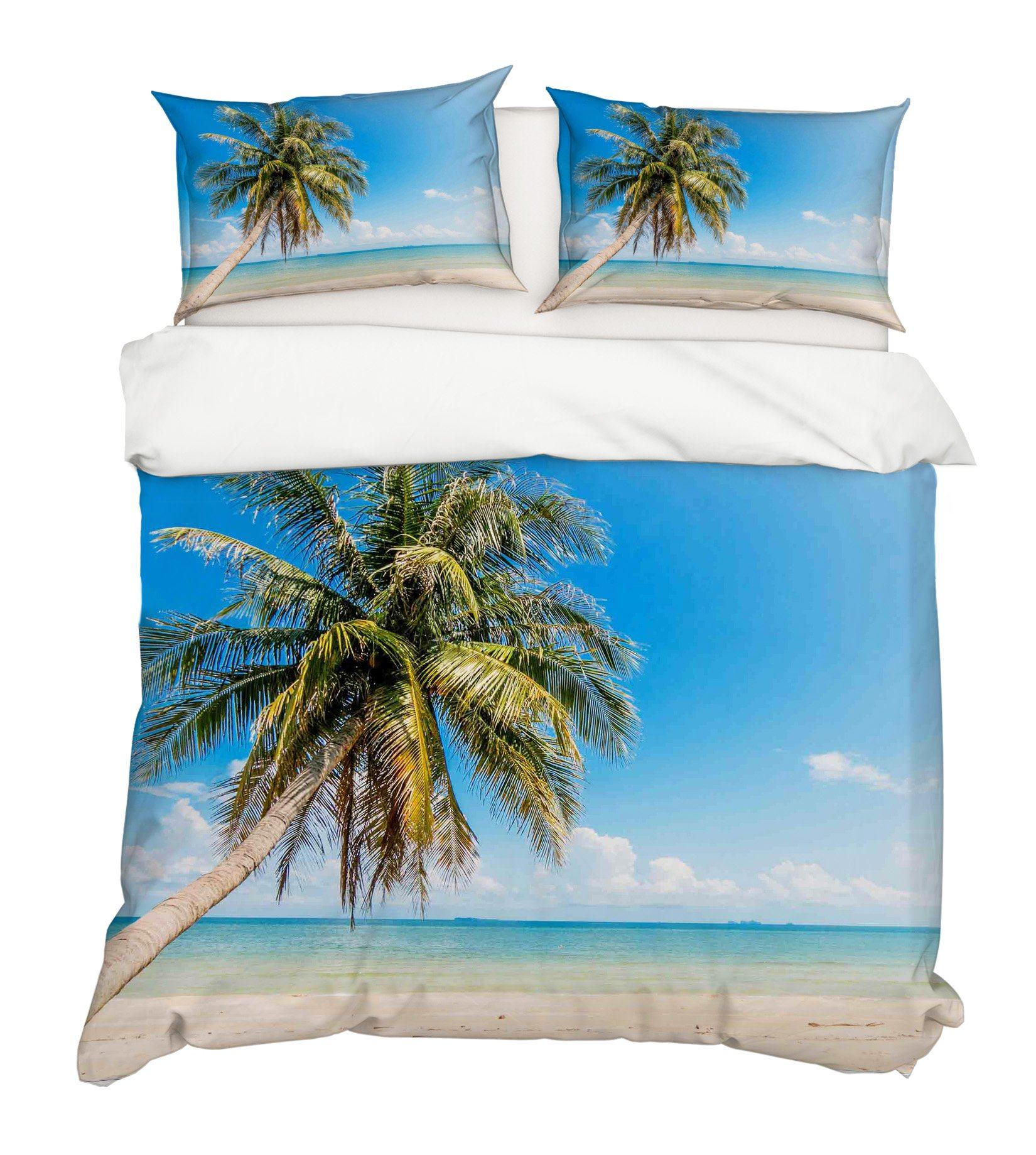 3D Sea Coconut 032 Bed Pillowcases Quilt Wallpaper AJ Wallpaper