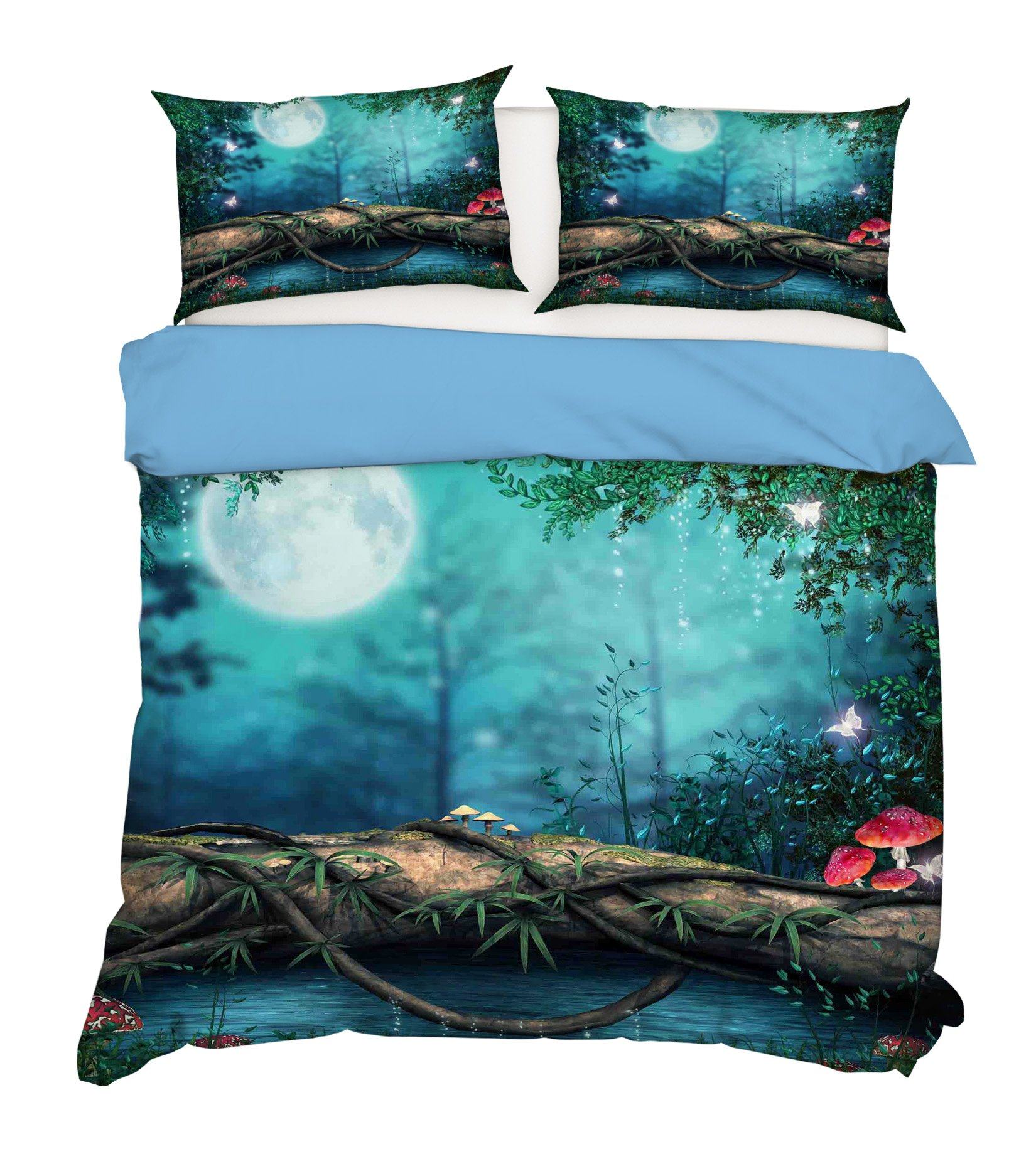 3D Dream Mushroom 098 Bed Pillowcases Quilt Wallpaper AJ Wallpaper