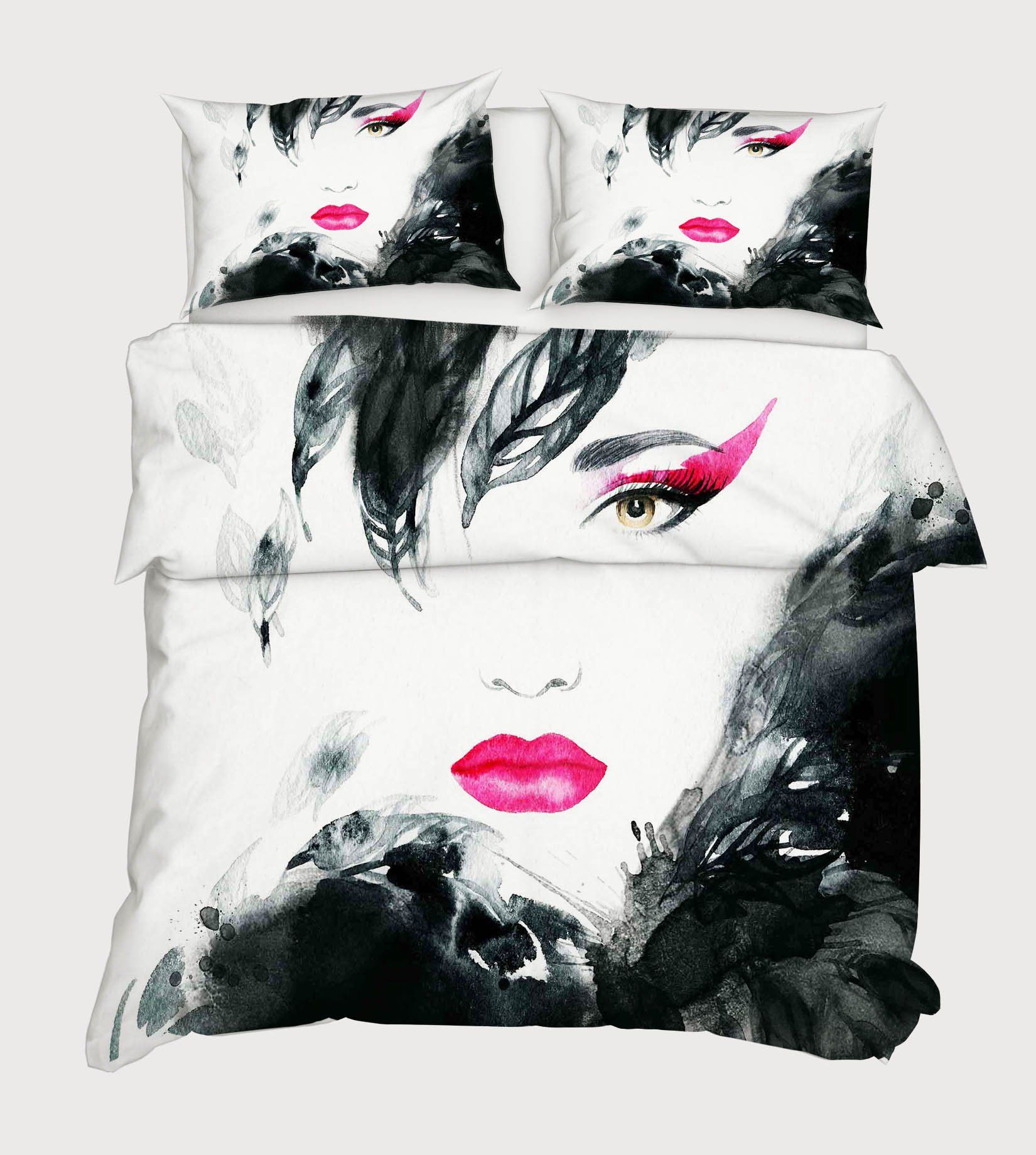 3D Graffiti Beauty 72 Bed Pillowcases Quilt Wallpaper AJ Wallpaper