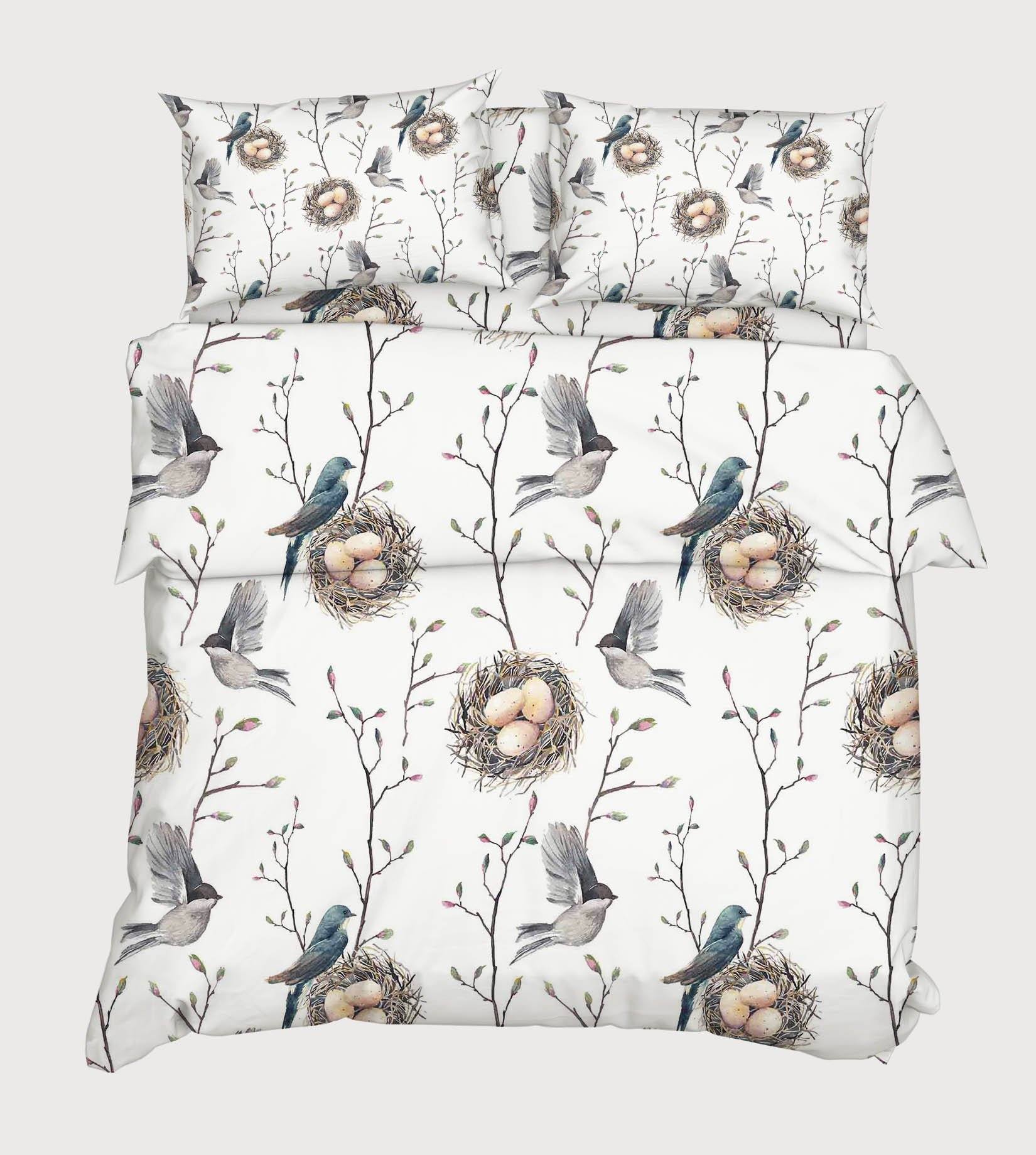 3D Birds Nest Eggs 65 Bed Pillowcases Quilt Wallpaper AJ Wallpaper