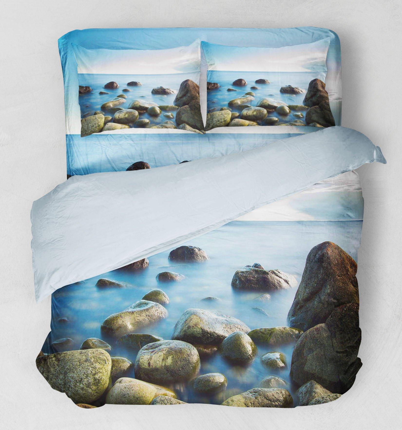 3D Sea Stones 83 Bed Pillowcases Quilt Wallpaper AJ Wallpaper