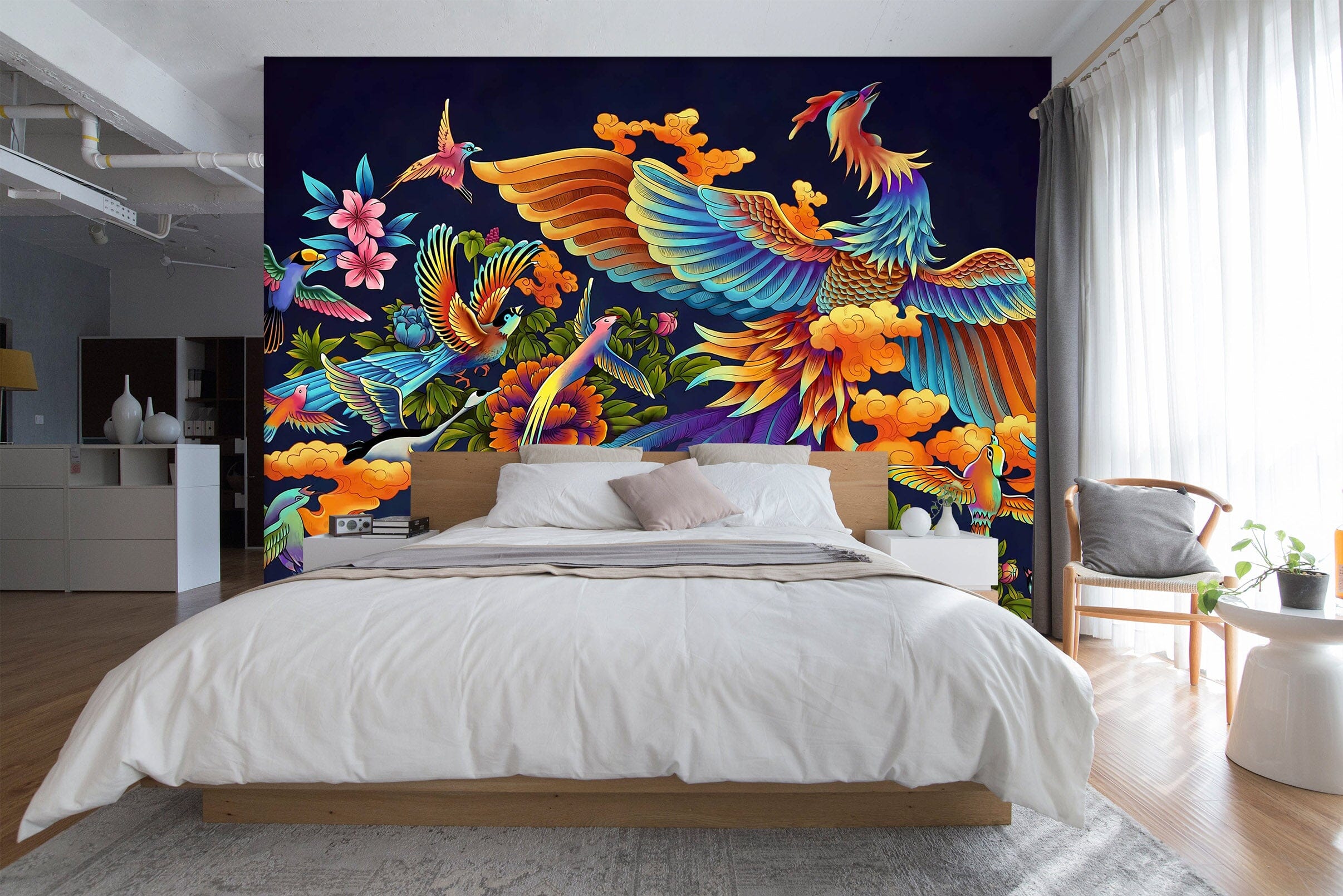 3D Color Phoenix 1604 Wall Murals Wallpaper AJ Wallpaper 2