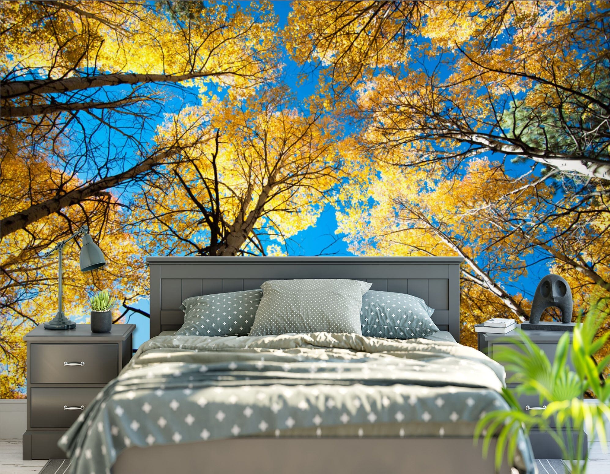3D Yellow Woods 1712 Wall Murals Wallpaper AJ Wallpaper 2