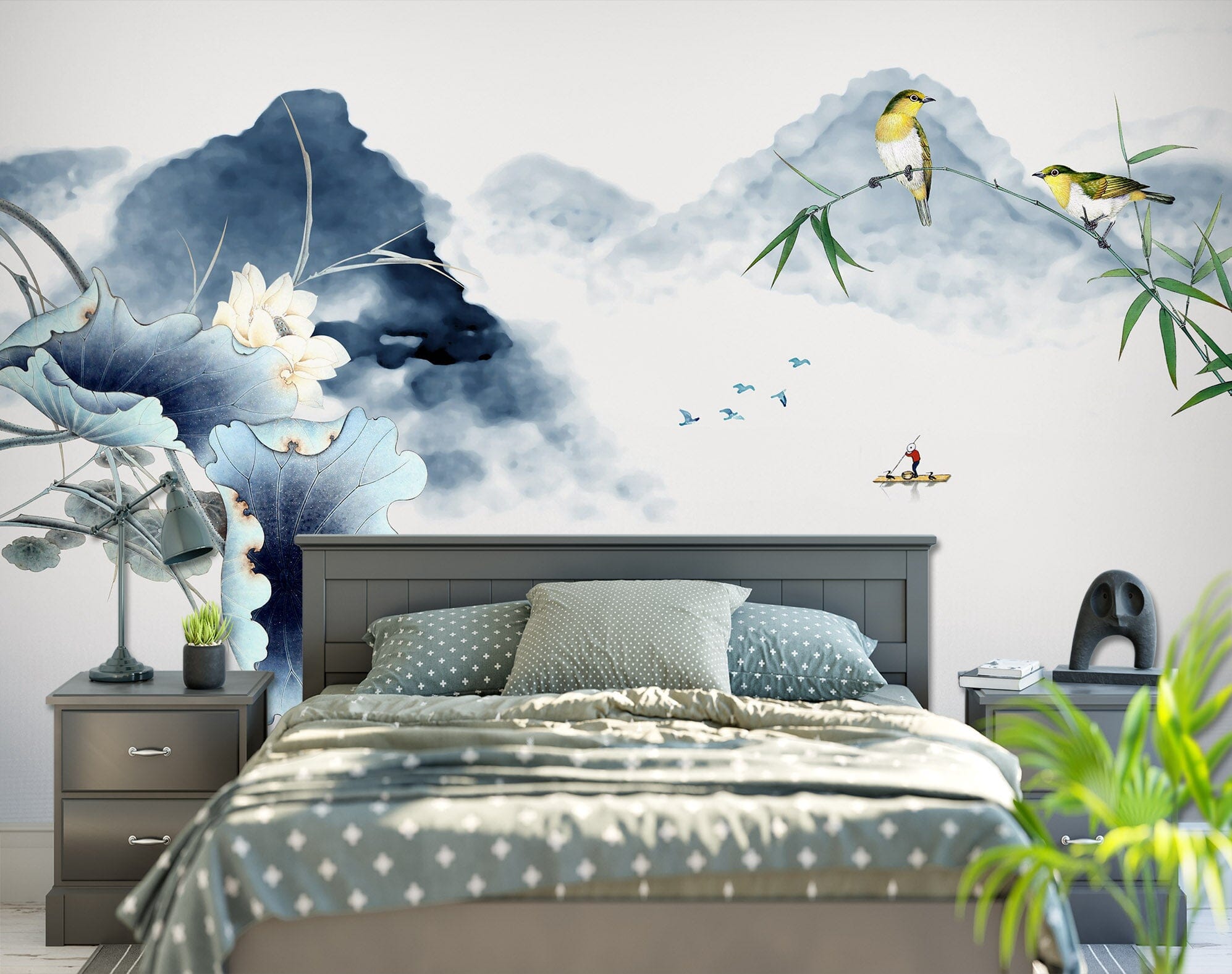 3D Hand Drawn Valley 1408 Wall Murals Wallpaper AJ Wallpaper 2