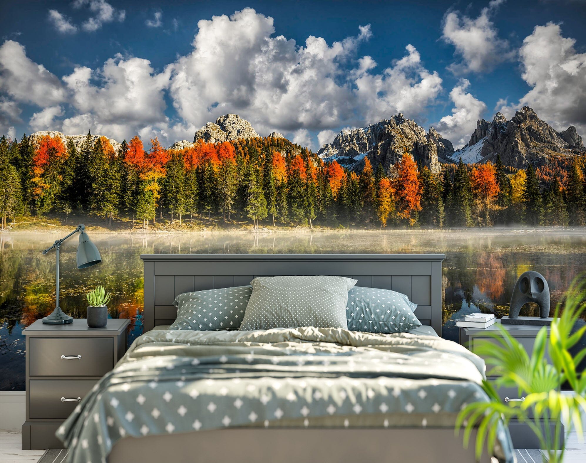 3D Forest Lake 1407 Marco Carmassi Wall Mural Wall Murals Wallpaper AJ Wallpaper 2