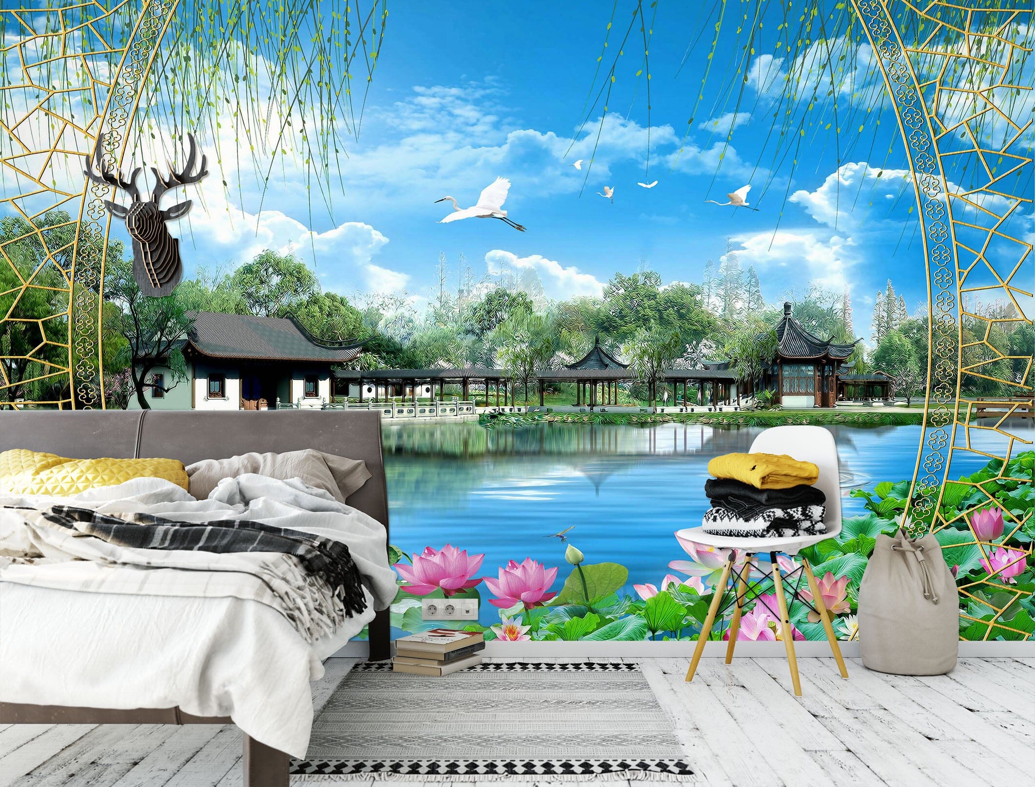 3D Spring Park 1623 Wall Murals Wallpaper AJ Wallpaper 2