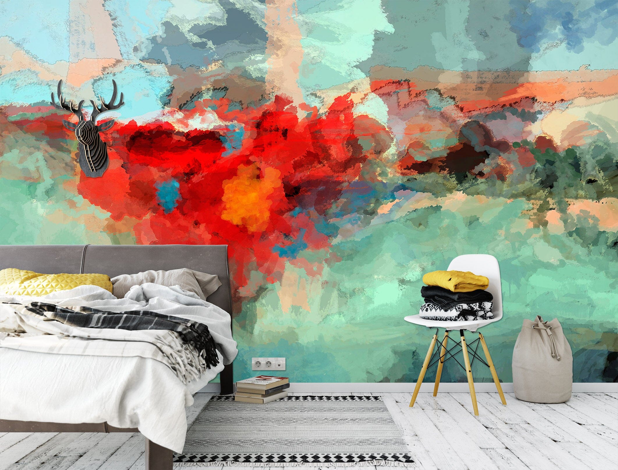 3D Red Graffiti 1543 Michael Tienhaara Wall Mural Wall Murals Wallpaper AJ Wallpaper 2