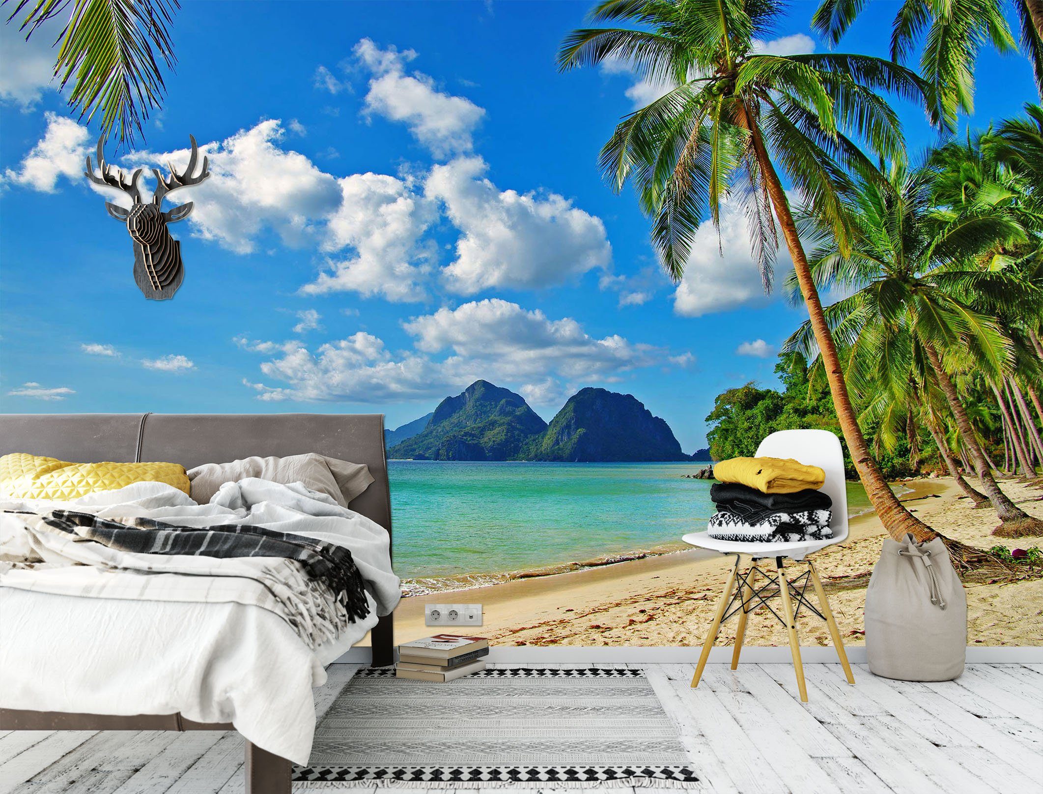 3D Beach 1749 Wall Murals Wallpaper AJ Wallpaper 2