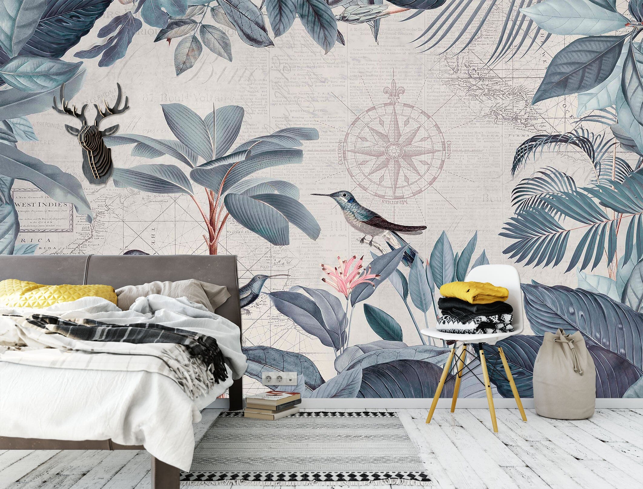 3D Forest Bird 1019 Andrea haase Wall Mural Wall Murals Wallpaper AJ Wallpaper 2