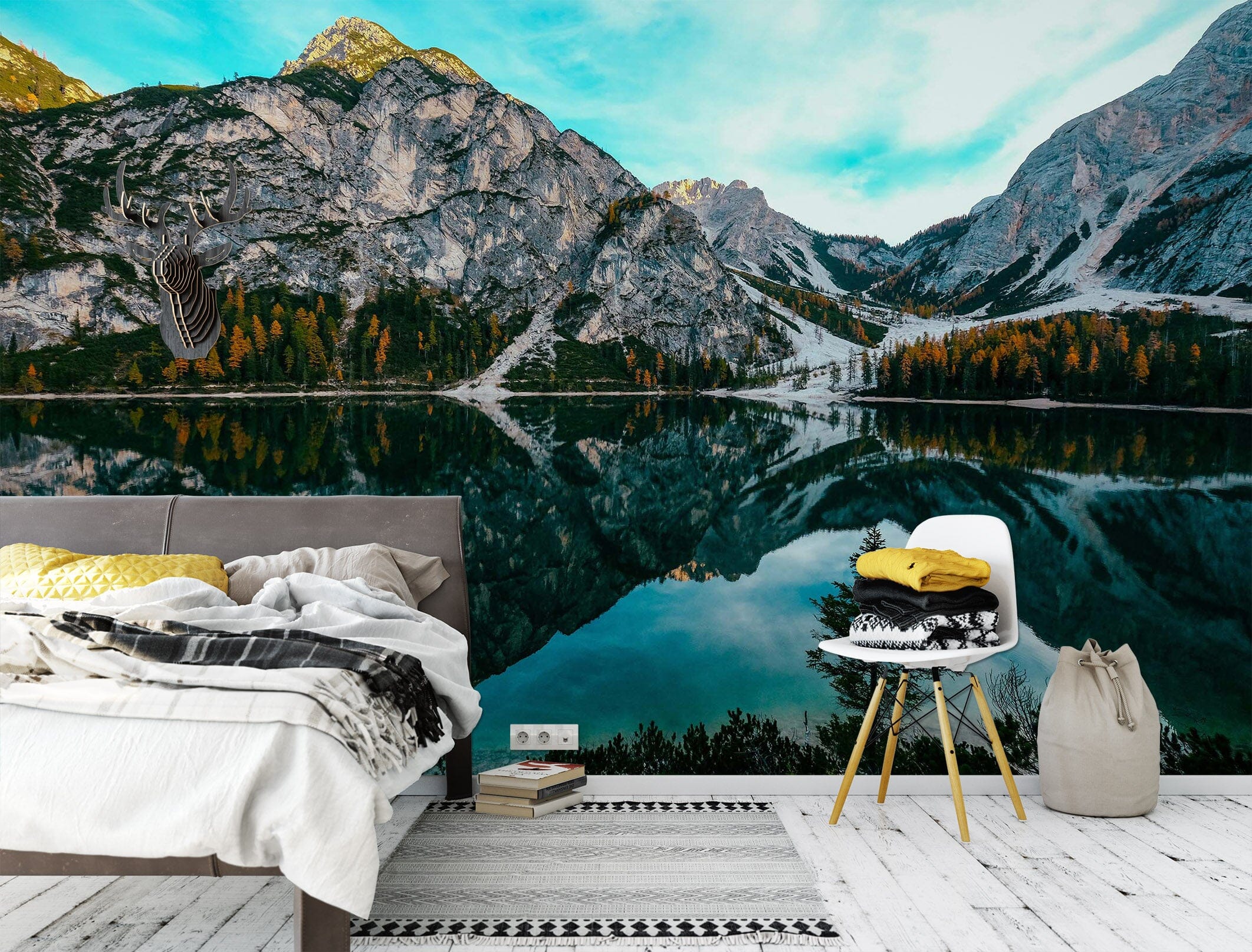 3D Valley Lake 2032 Wall Murals Wallpaper AJ Wallpaper 2