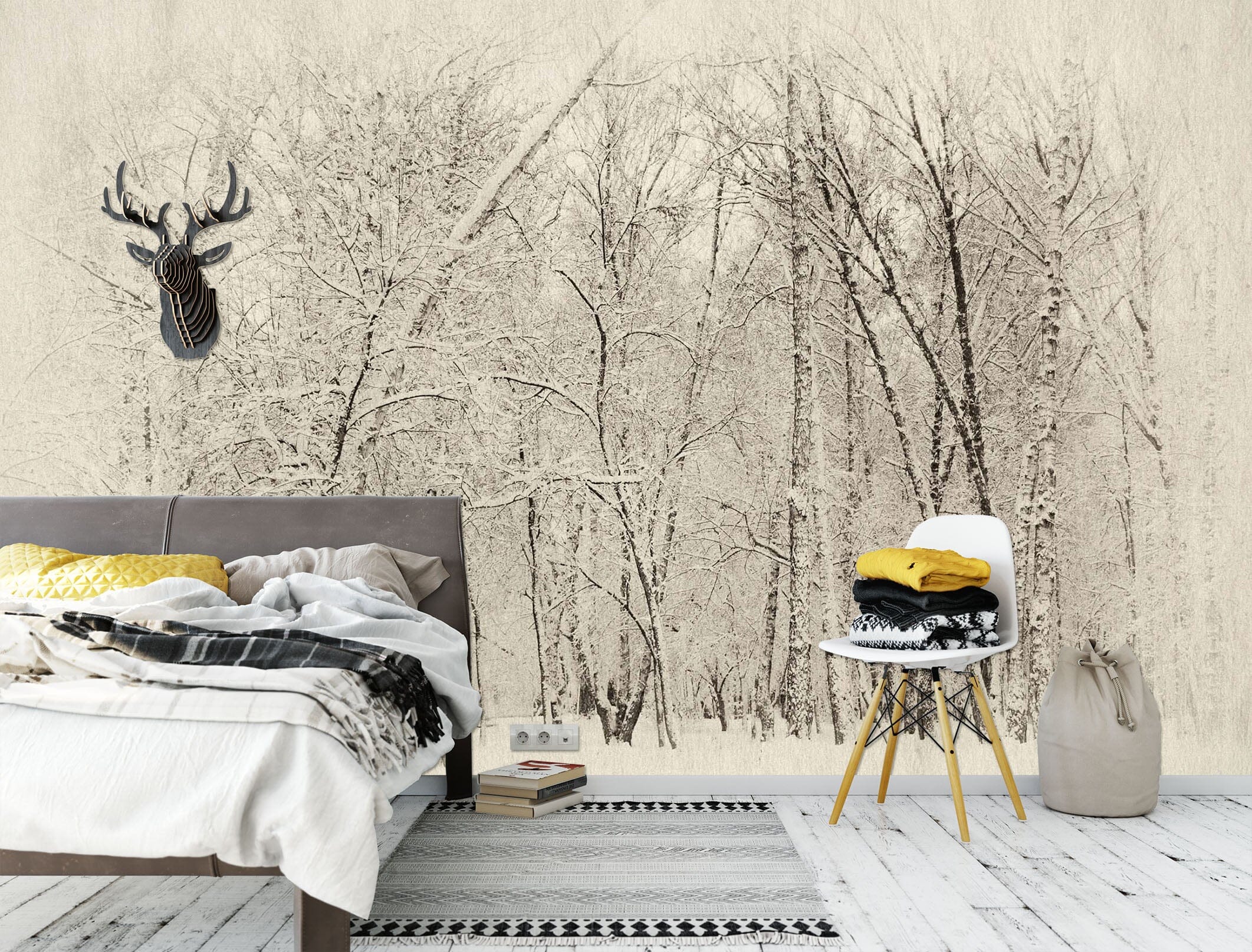 3D Snow Scene 1657 Wall Murals Wallpaper AJ Wallpaper 2