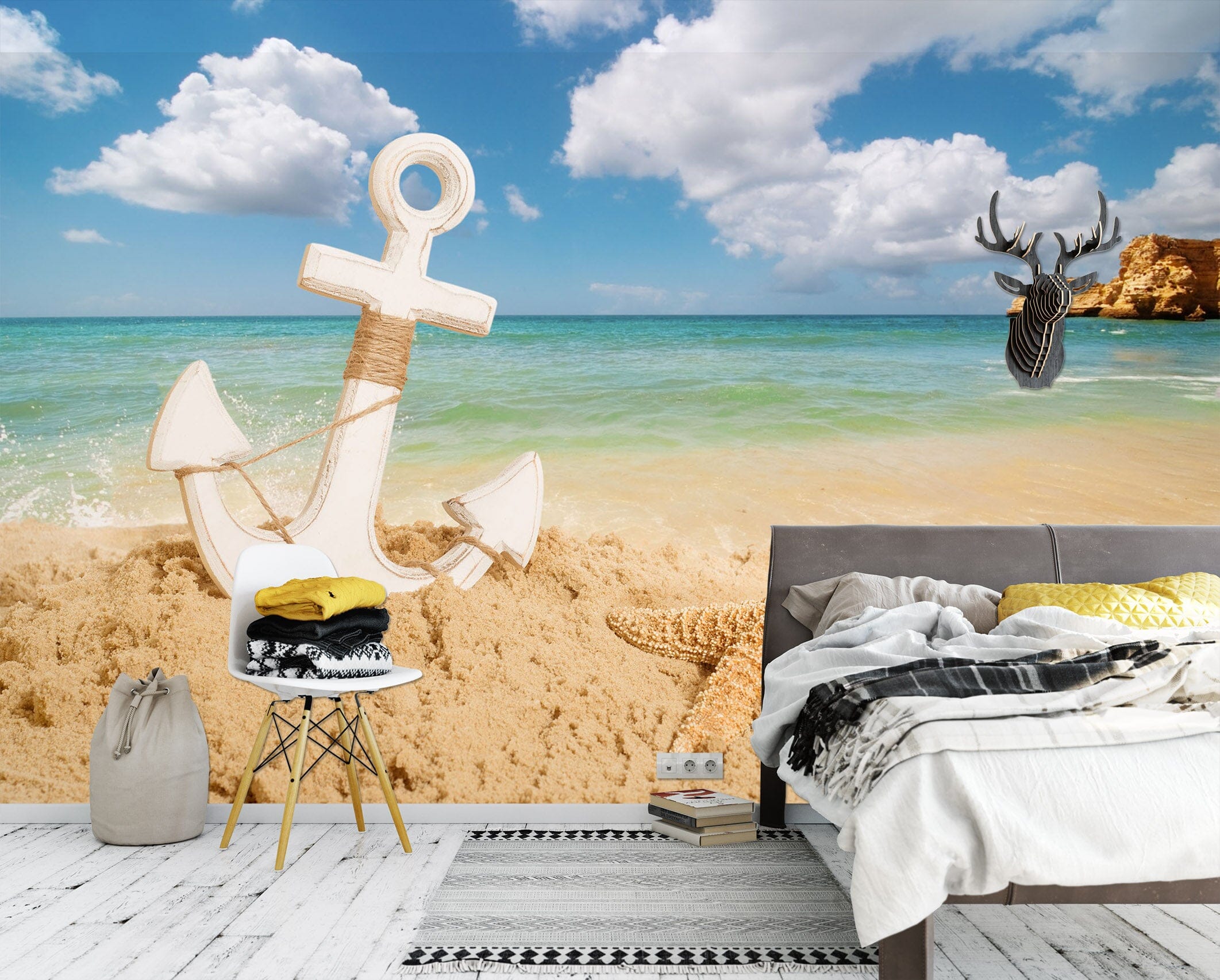 3D Sandy Beach 1723 Wall Murals Wallpaper AJ Wallpaper 2