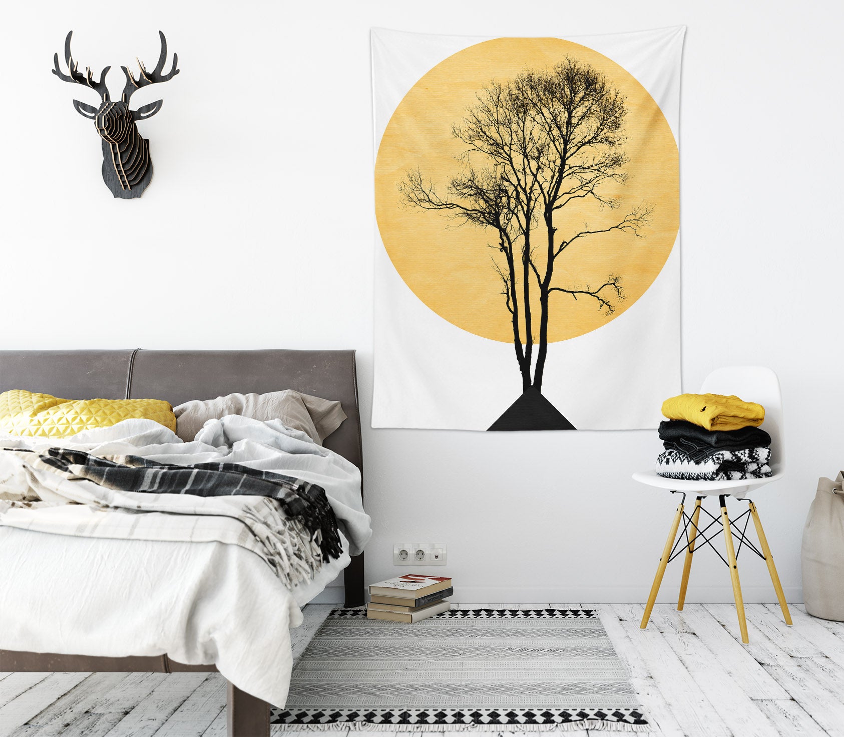 3D Tree Branch 876 Boris Draschoff Tapestry Hanging Cloth Hang