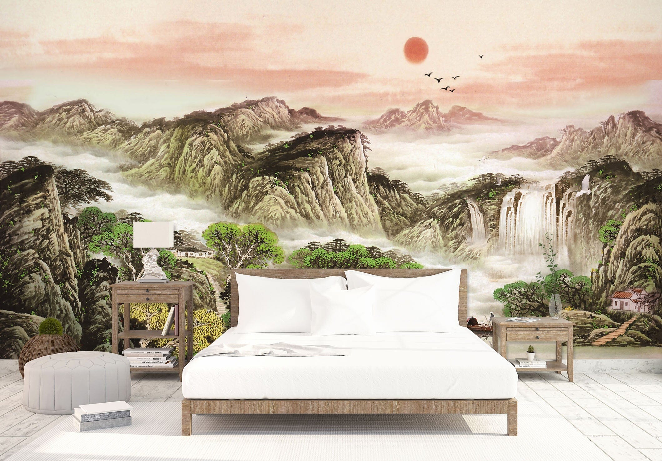 3D Sunrise Alpine 1467 Wall Murals Wallpaper AJ Wallpaper 2