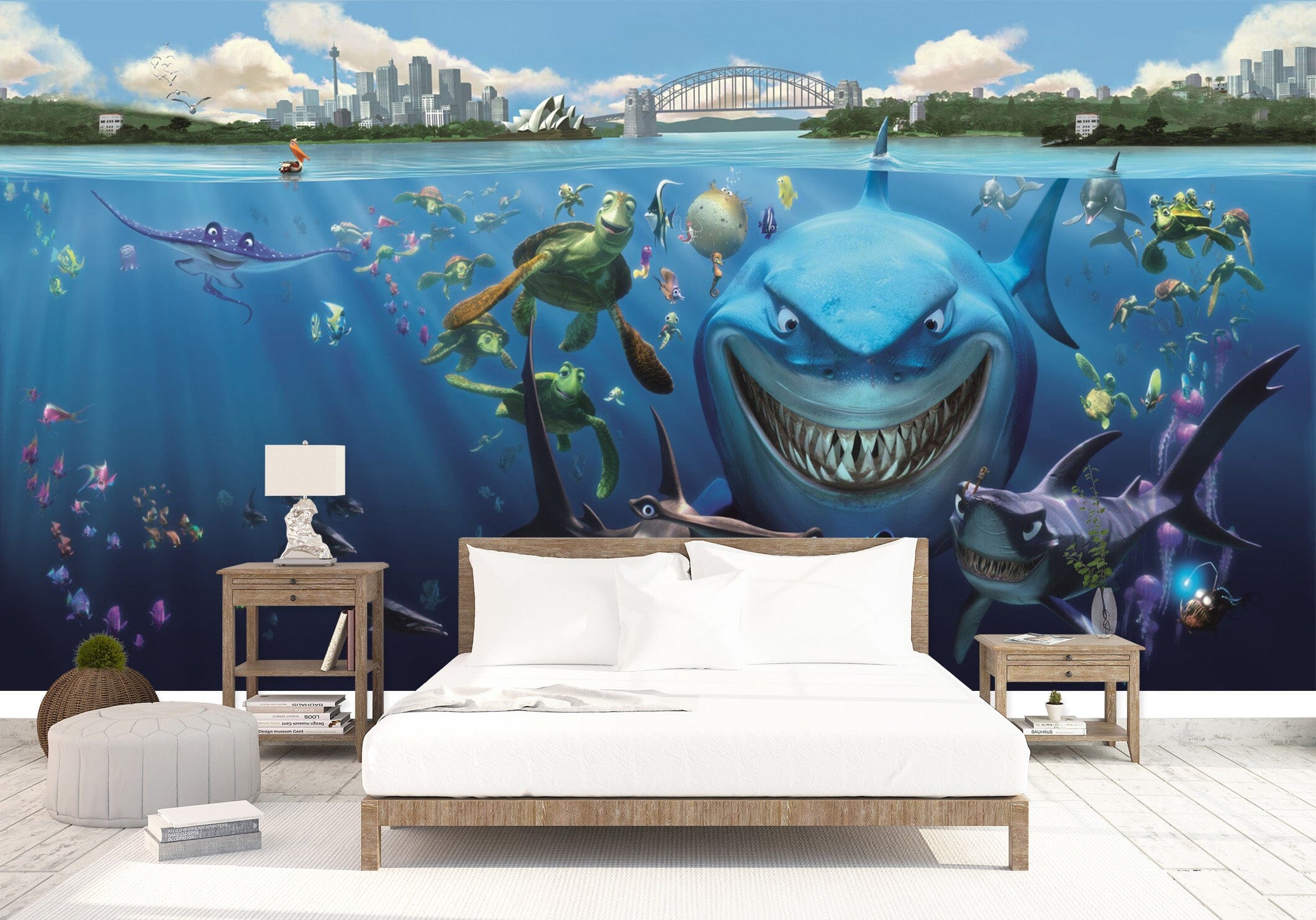 3D Fierce Shark 1619 Wall Murals Wallpaper AJ Wallpaper 2