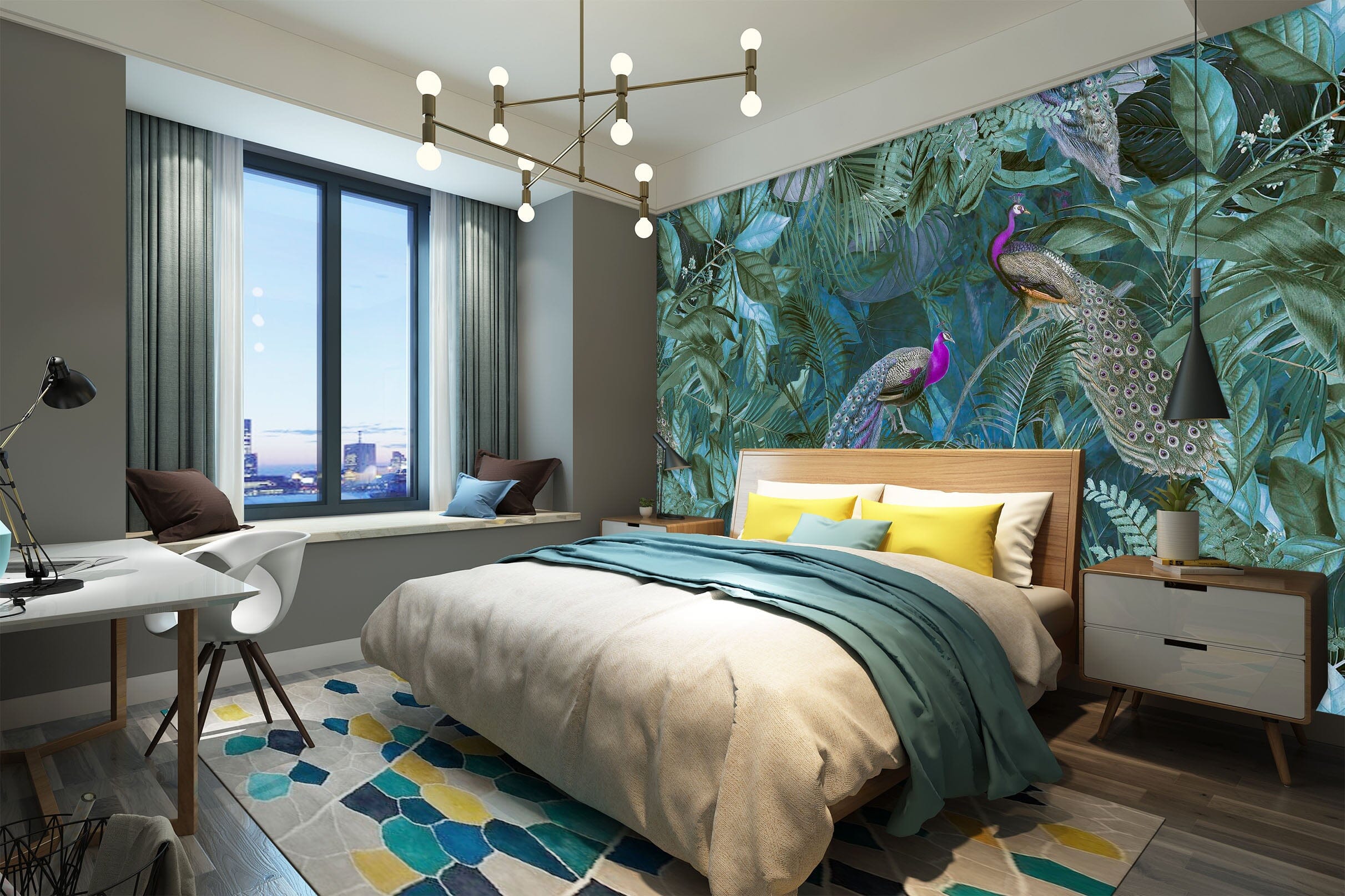 3D Quiet Leaves 1008 Andrea haase Wall Mural Wall Murals Wallpaper AJ Wallpaper 2