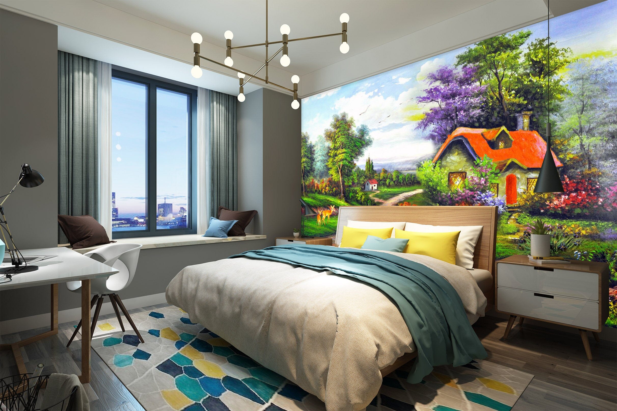 3D Mini World 1625 Wall Murals Wallpaper AJ Wallpaper 2