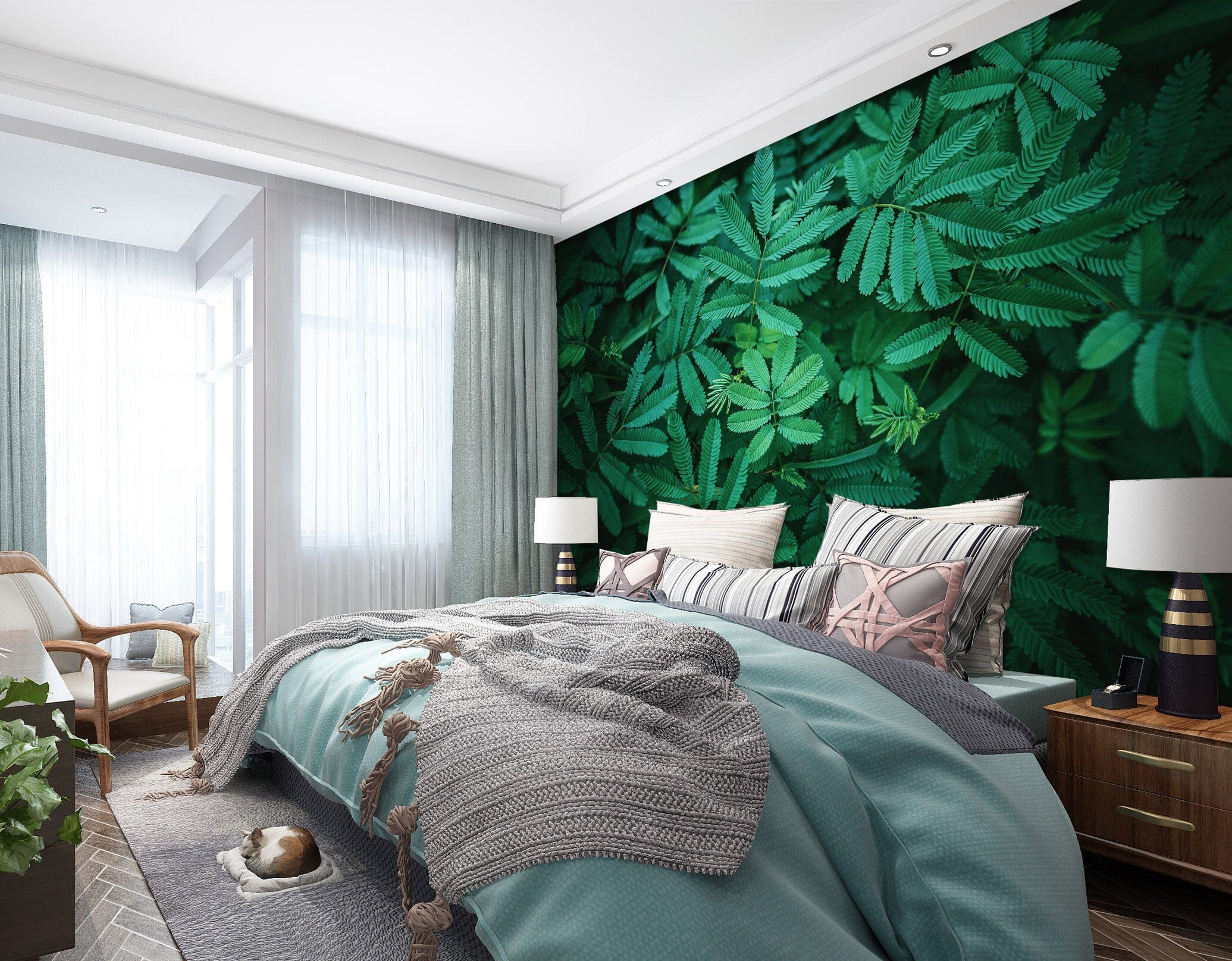 3D Silent Leaves 2047 Wall Murals Wallpaper AJ Wallpaper 2