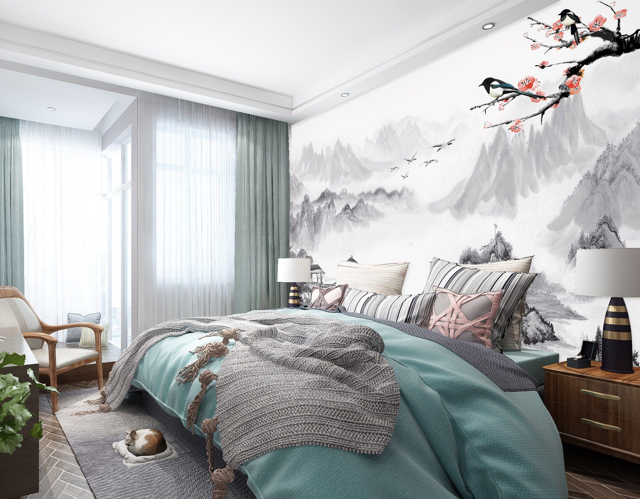 3D Valley Sea 1628 Wall Murals Wallpaper AJ Wallpaper 2