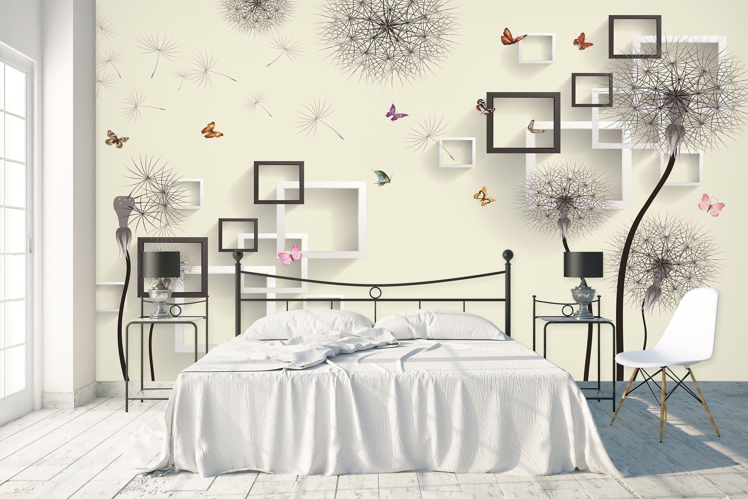 3D Modern Square 1543 Wall Murals Wallpaper AJ Wallpaper 2