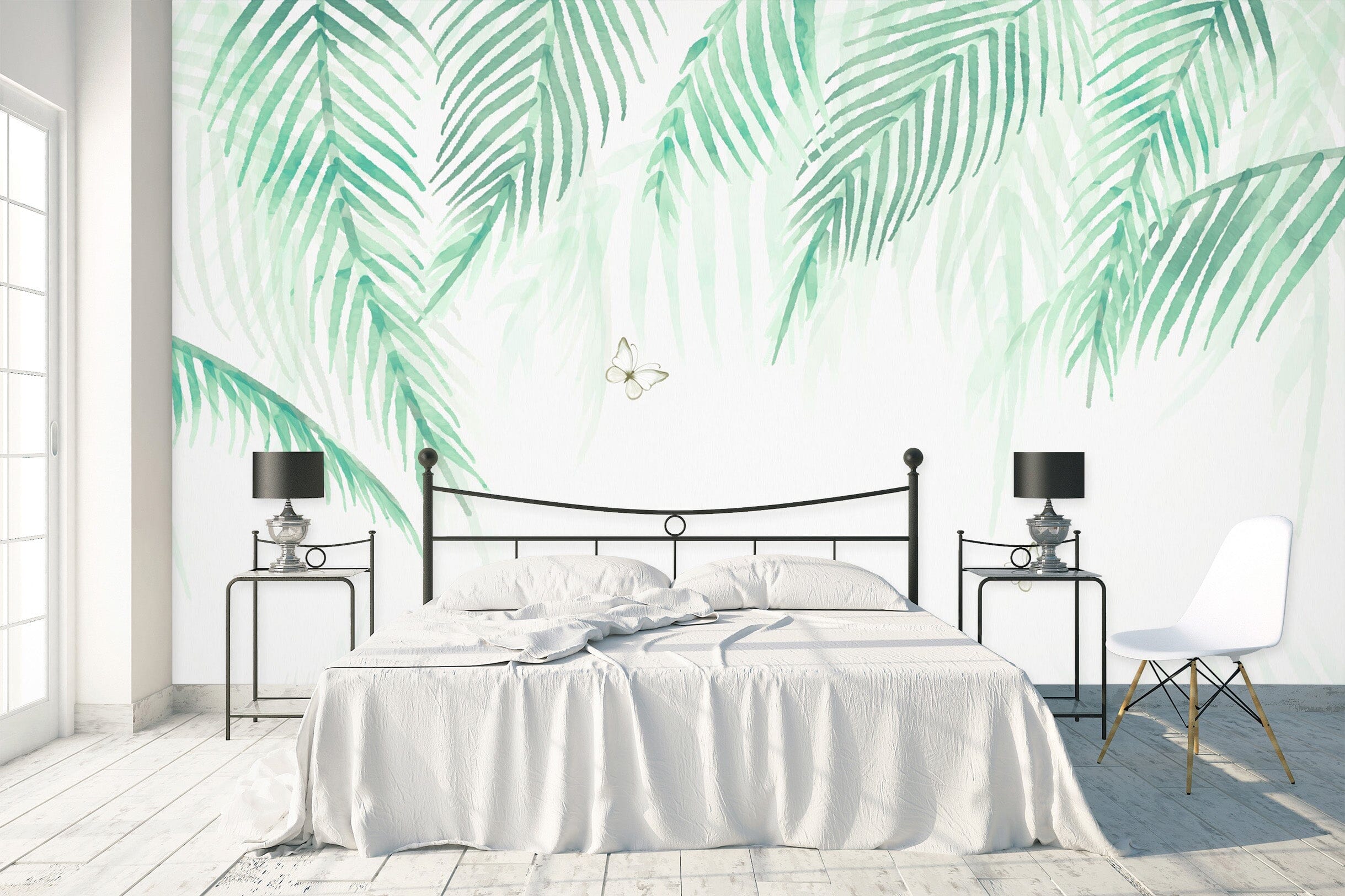 3D Green Leaf 1614 Wall Murals Wallpaper AJ Wallpaper 2